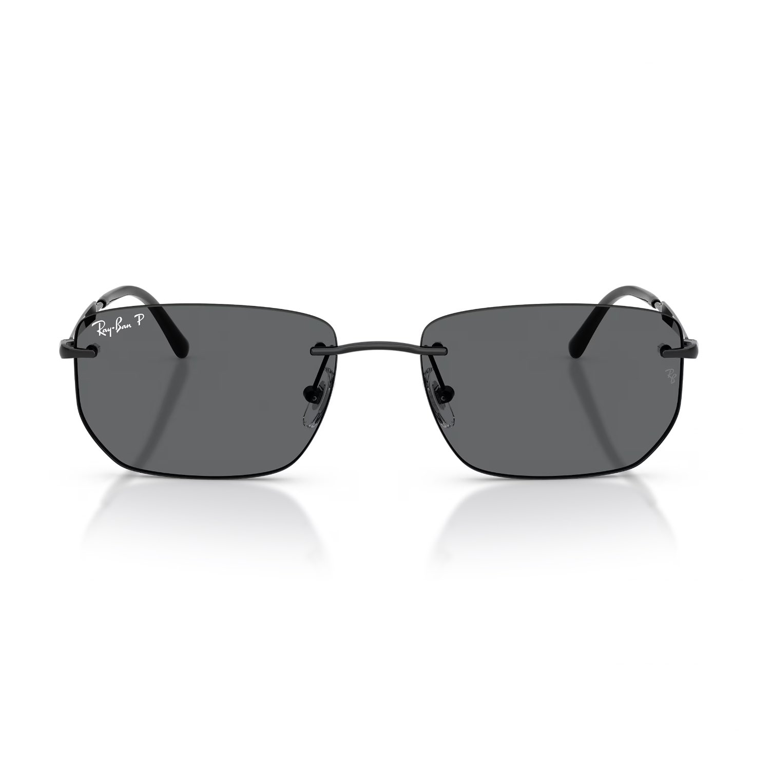Ray-Ban RB 3768 00281 56 Unisex Polarize Geometrik Siyah Metal Güneş Gözlüğü