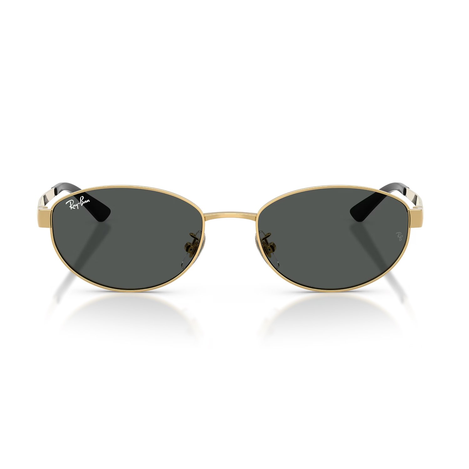 Ray-Ban RB 3774D 00187 55 Unisex Oval Gold Metal Güneş Gözlüğü