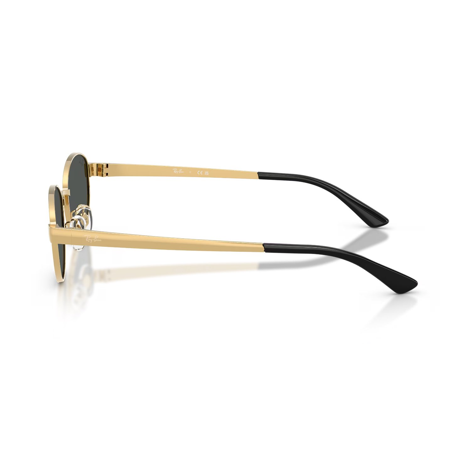 Ray-Ban RB 3774D 00187 55 Unisex Oval Gold Metal Güneş Gözlüğü