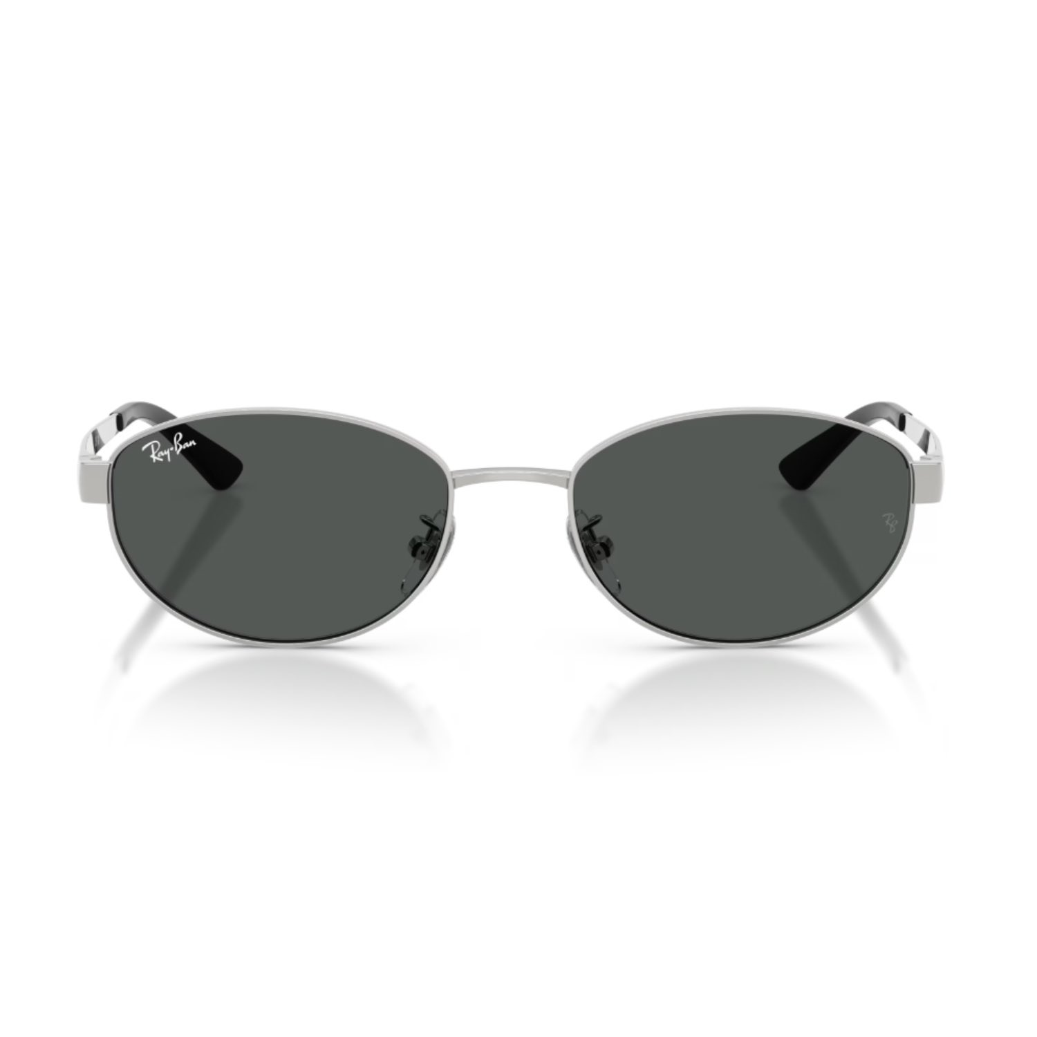 Ray-Ban RB 3774D 00387 55 Unisex Oval Gümüş Metal Güneş Gözlüğü
