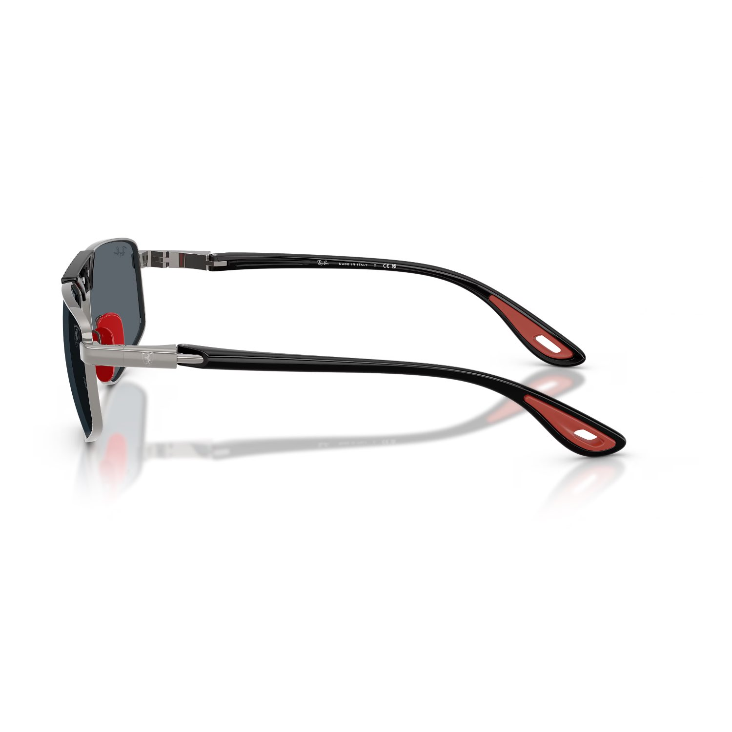 Ray-Ban RB 3776M F001R5 58 Scuderia Ferrari Unisex Geometrik Gri Metal Güneş Gözlüğü