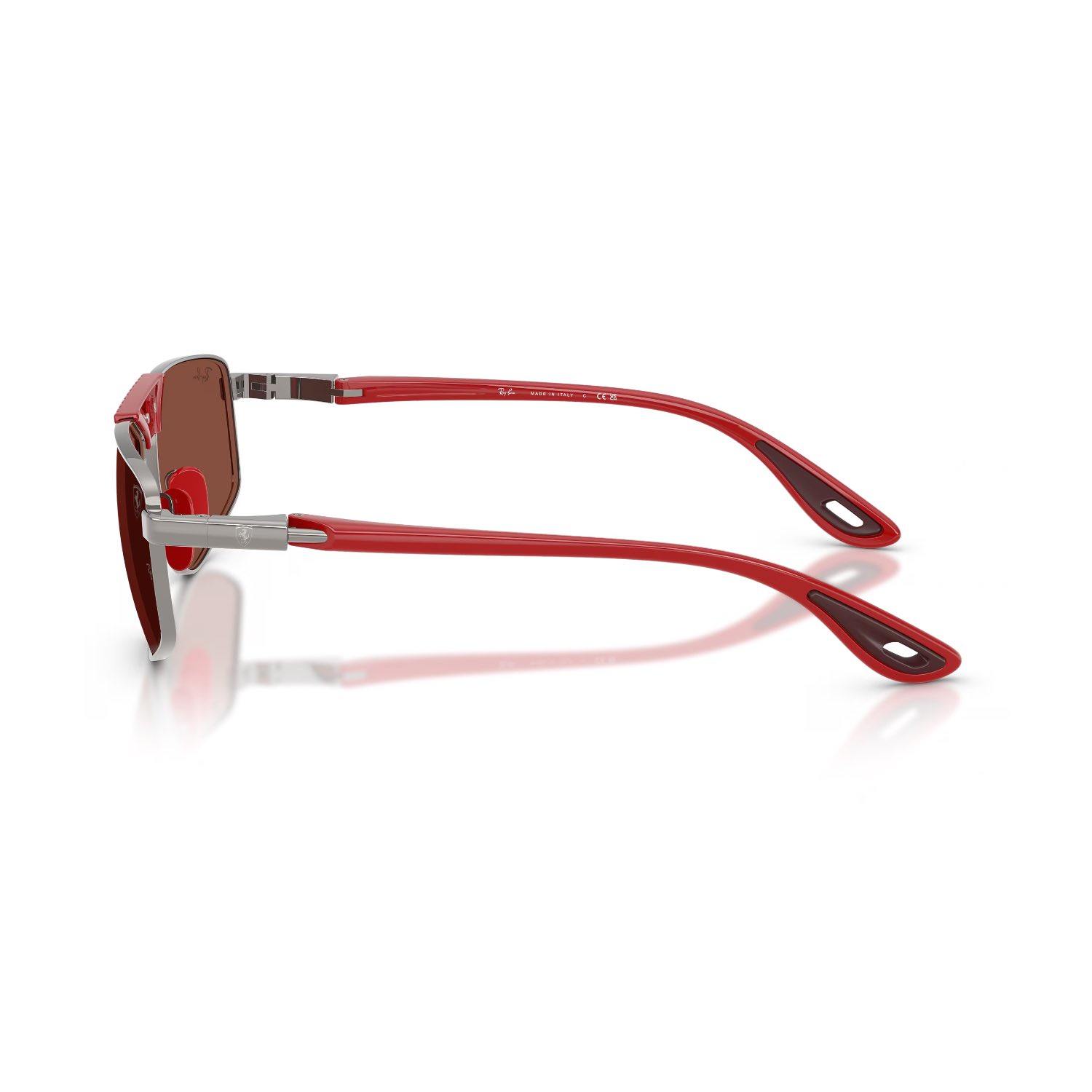 Ray-Ban RB 3776M F126C5 58 Scuderia Ferrari Unisex Geometrik Gri Metal Güneş Gözlüğü