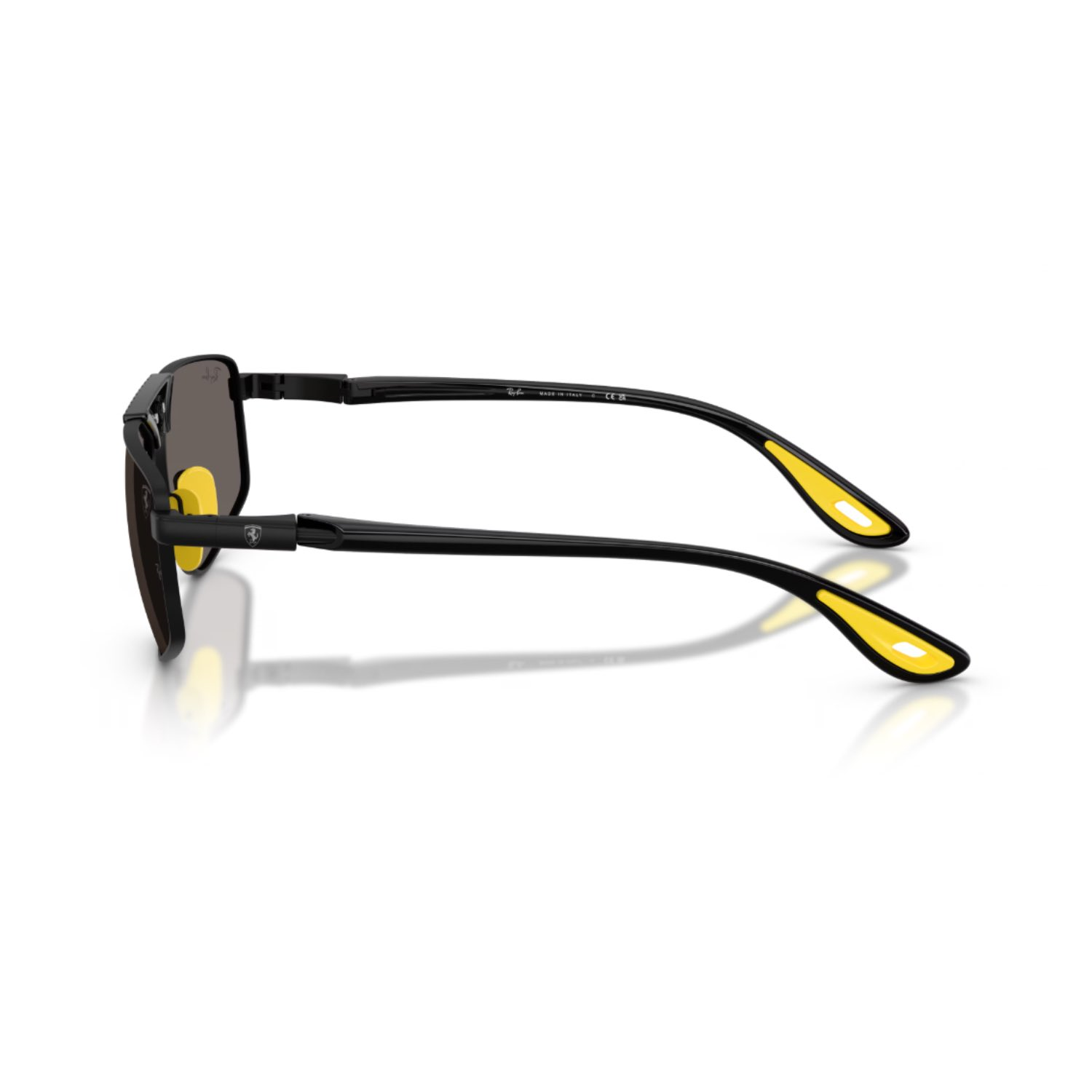 Ray-Ban RB 3776M F128B1 58 Scuderia Ferrari Unisex Geometrik Siyah Metal Güneş Gözlüğü