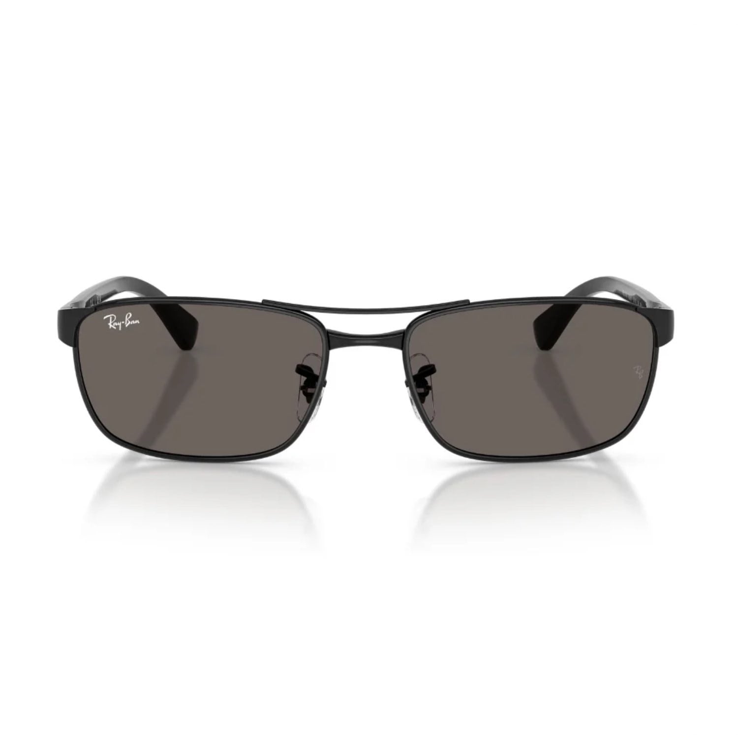 Ray-Ban RB 3778 002B1 60 Unisex Geometrik Siyah Metal Güneş Gözlüğü