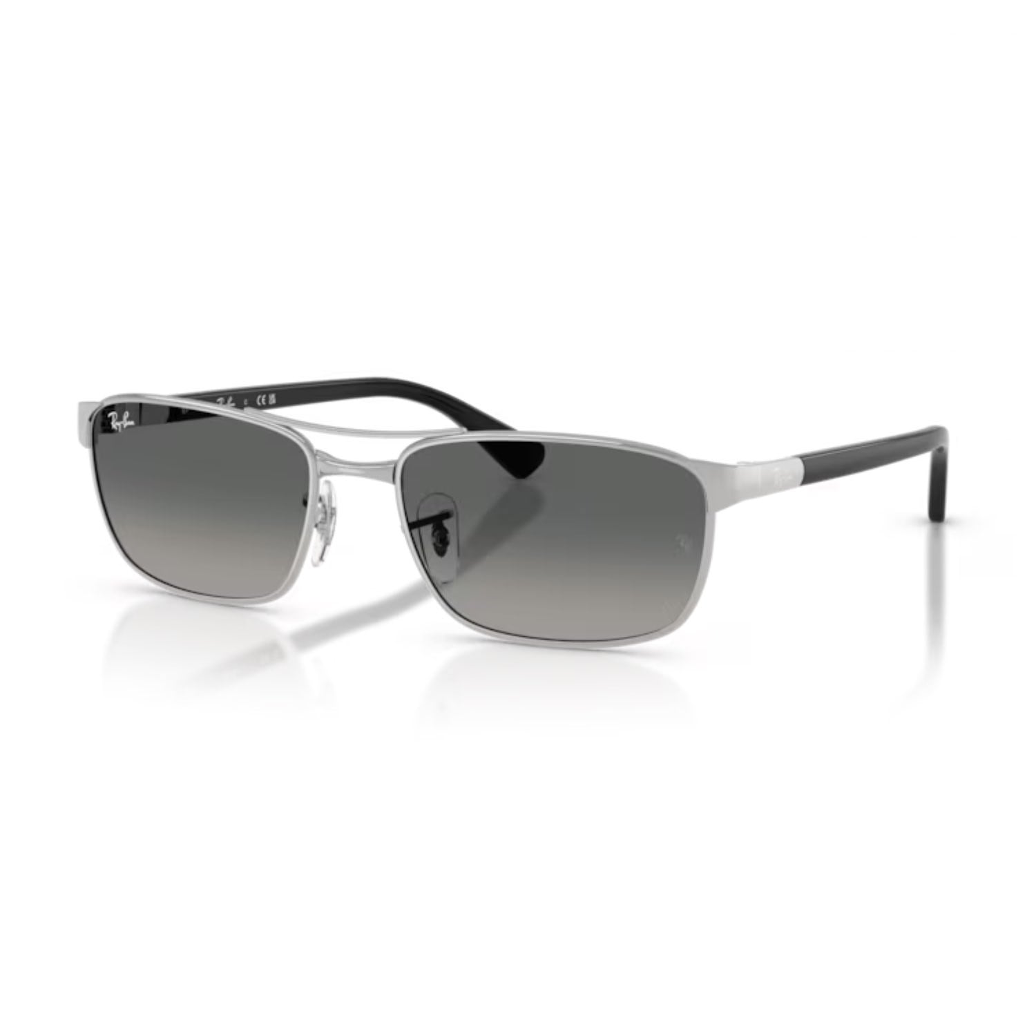 Ray-Ban RB 3778 00371 57 Unisex Geometrik Gümüş Metal Güneş Gözlüğü