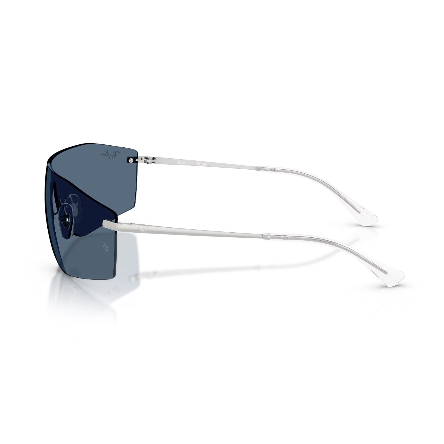 Ray-Ban RB 3781 00380 41 Unisex Yastık Gümüş Blok Cam Metal Güneş Gözlüğü