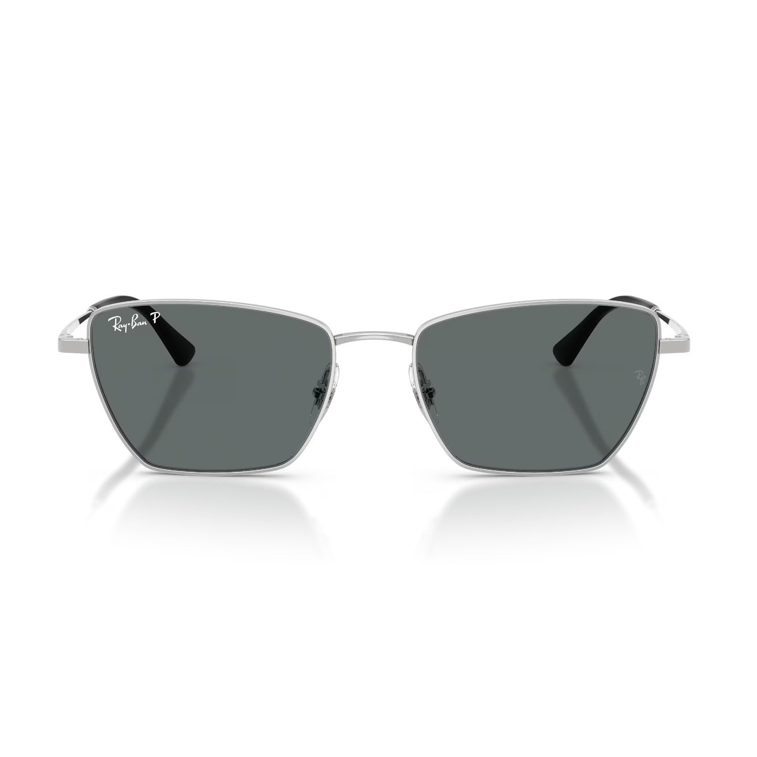Ray-Ban RB 3783 00381 53 Unisex Polarize Geometrik Gümüş Metal Güneş Gözlüğü