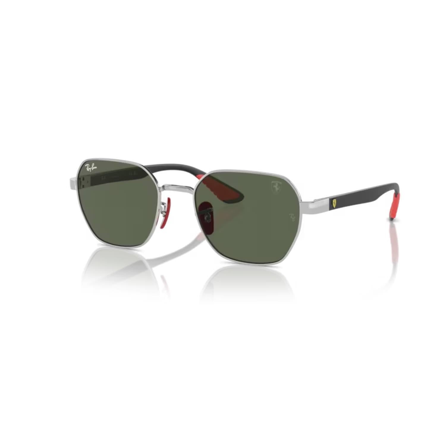 Ray-Ban RB 3794M F03171 54 Scuderia Ferrari Unisex Geometrik Gri Metal Güneş Gözlüğü