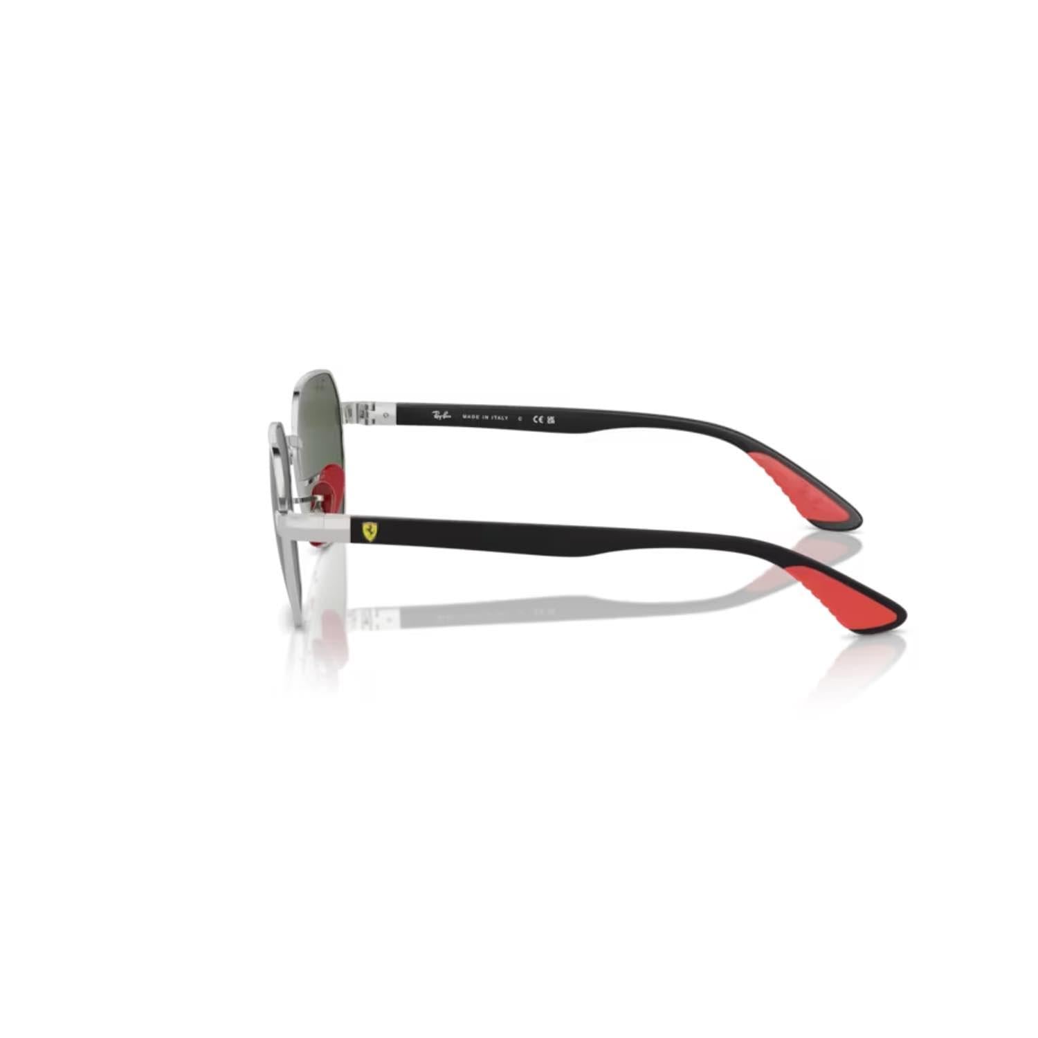 Ray-Ban RB 3794M F03171 54 Scuderia Ferrari Unisex Geometrik Gri Metal Güneş Gözlüğü