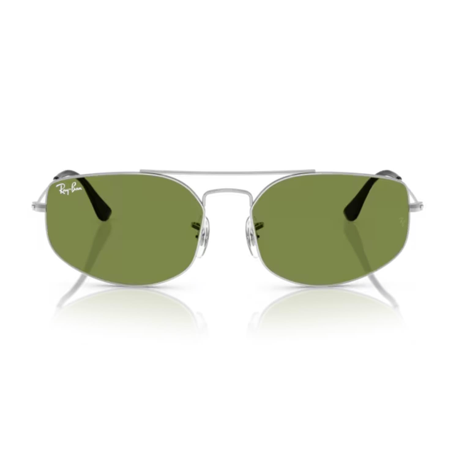 Ray-Ban RB 3845 0034E 57 Unisex Geometrik Gri Metal Güneş Gözlüğü