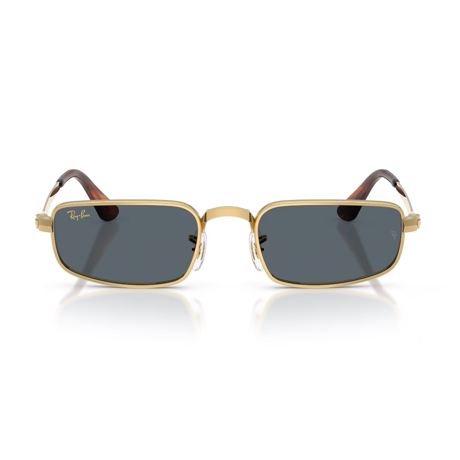Ray-Ban RB 3927 001R5 54 A$AP ROCKY Unisex Dikdörtgen Gold Metal Güneş Gözlüğü