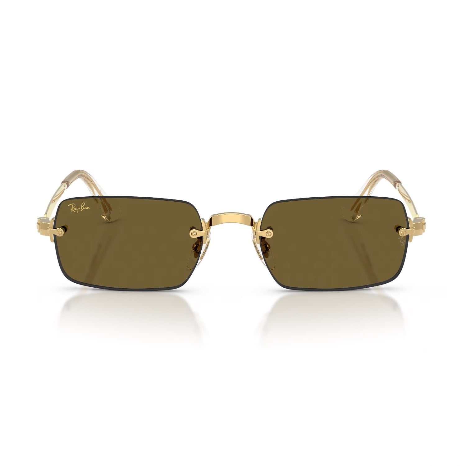 Ray-Ban RB 3928 00173 54 A$AP ROCKY Unisex Dikdörtgen Gold Metal Güneş Gözlüğü