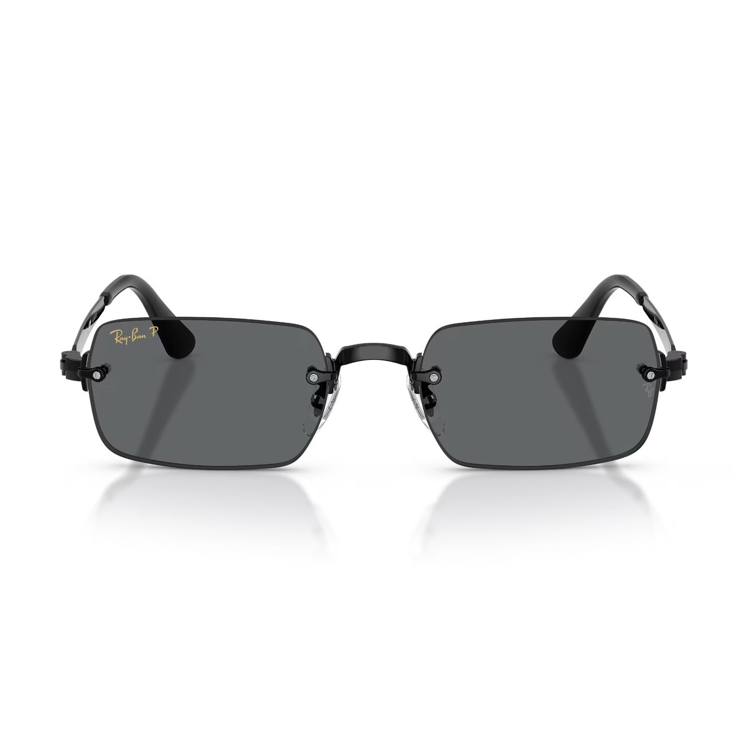 Ray-Ban RB 3928 00281 54 A$AP ROCKY Unisex Polarize Dikdörtgen Siyah Metal Güneş Gözlüğü