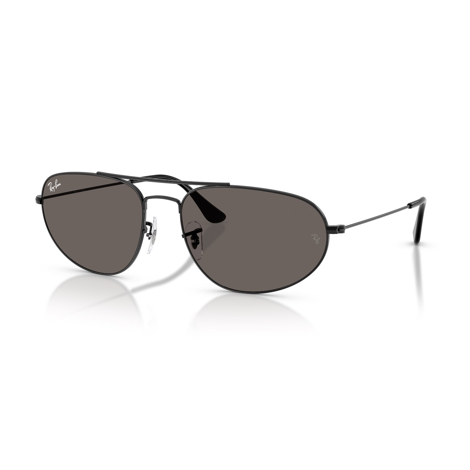Ray-Ban RB 3945 002B1 60 Unisex Geometrik Siyah Metal Güneş Gözlüğü