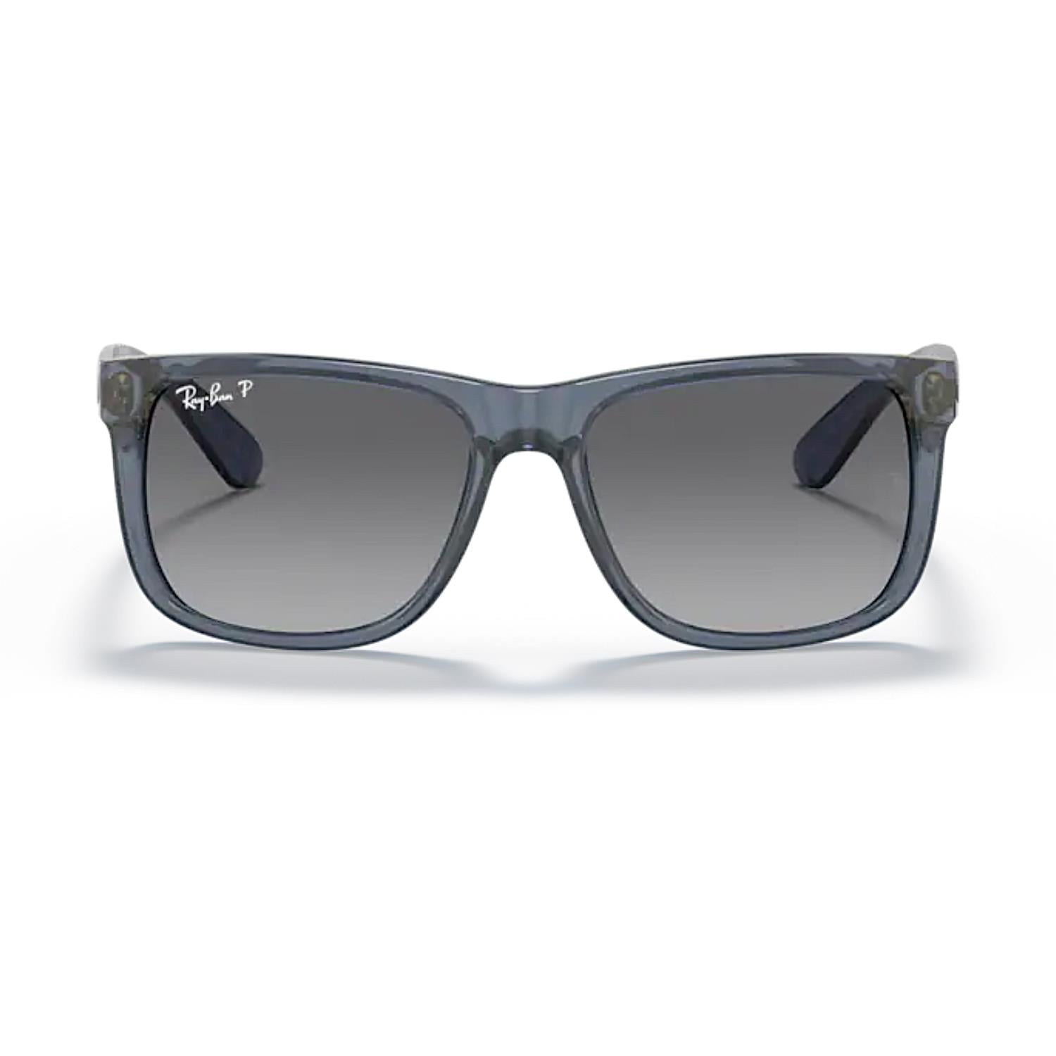 Ray-Ban RB 4165 6596T3 51 Justin Unisex Polarize Şeffaf Mavi Kemik Güneş Gözlüğü