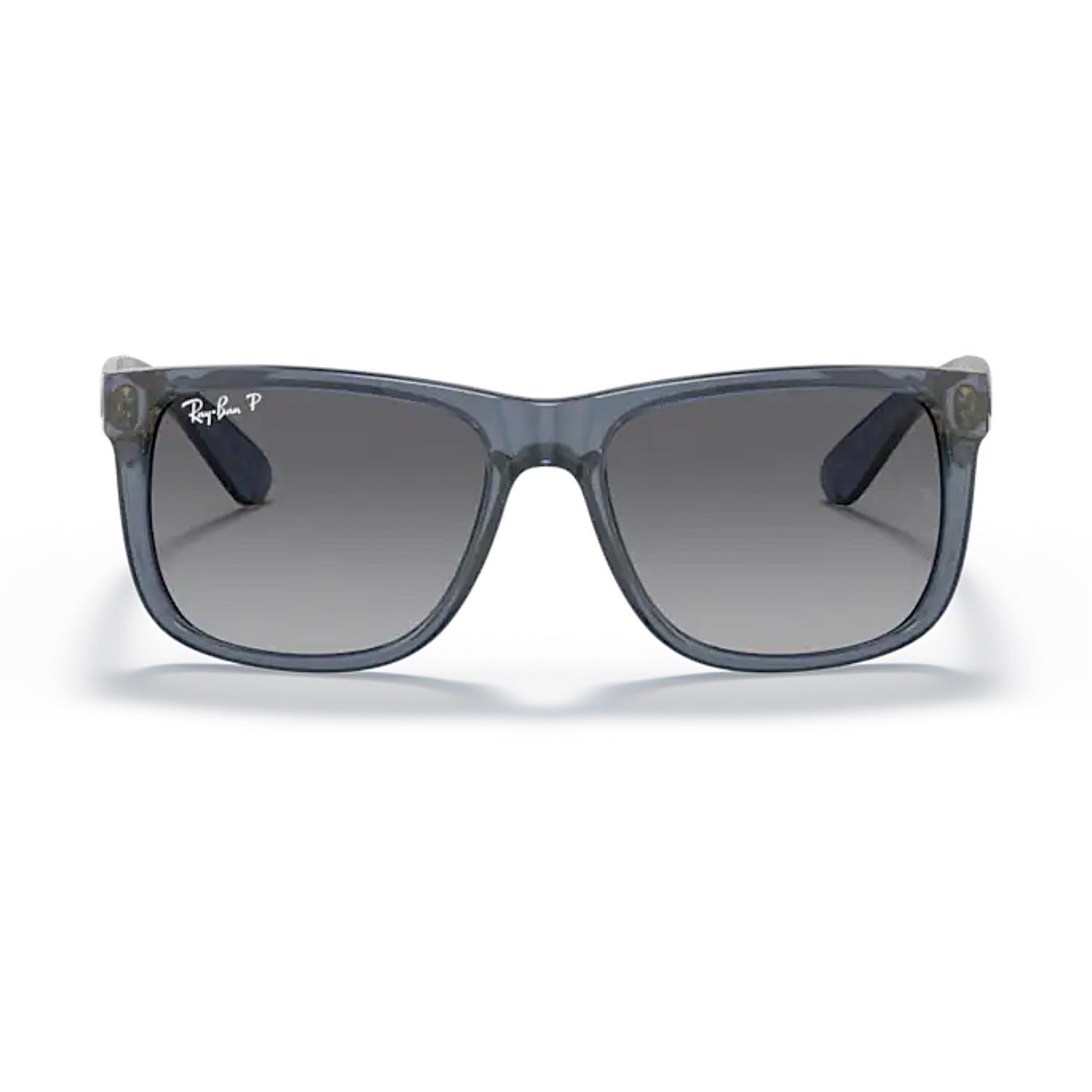 Ray-Ban RB 4165 6596T3 55 Justin Unisex Polarize Şeffaf Mavi Kemik Güneş Gözlüğü
