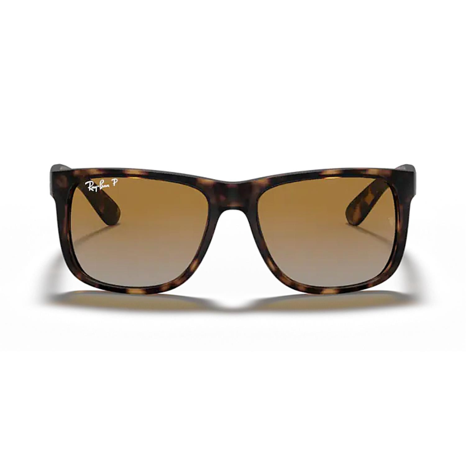 Ray-Ban RB 4165 865T5 55 Justin Unisex Polarize Kahverengi Kemik Güneş Gözlüğü