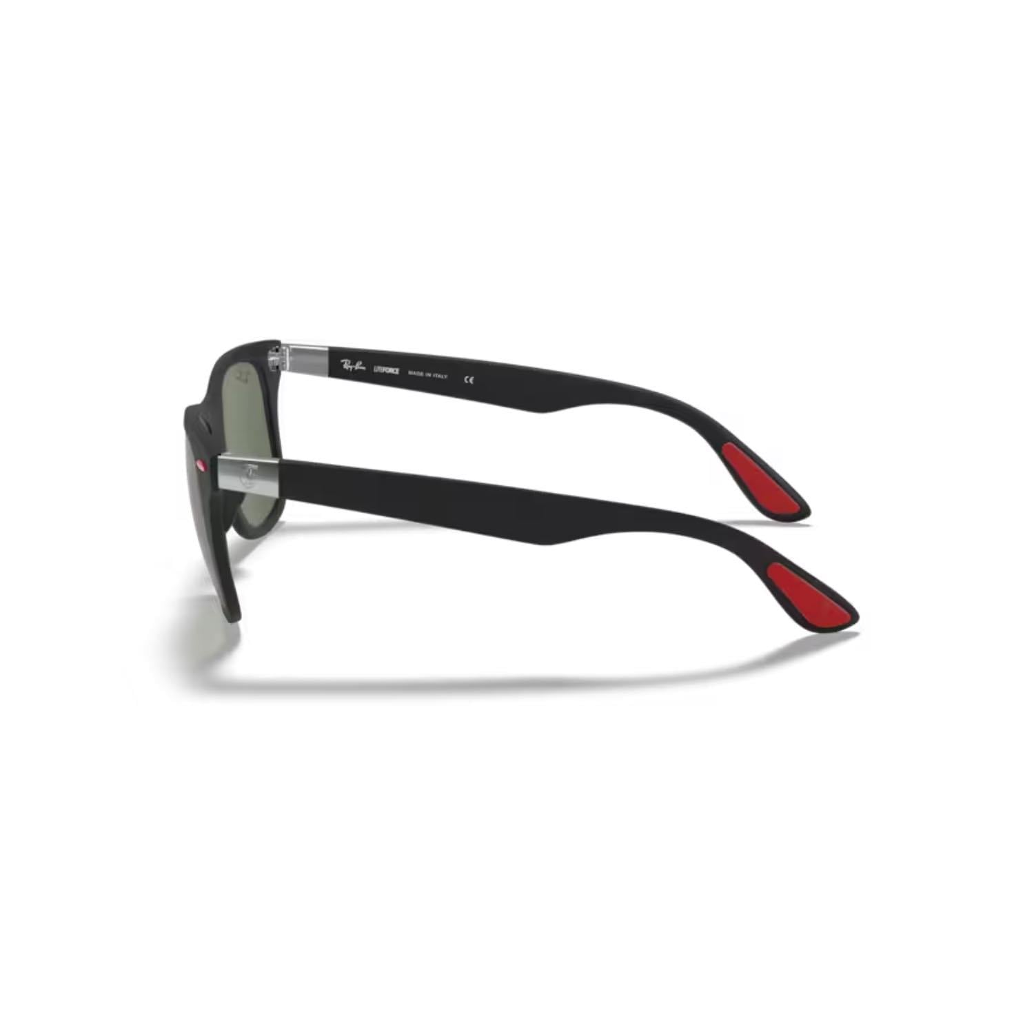 Ray-Ban RB 4195M F60271 52 Scuderia Ferrari Erkek Kare Siyah Kemik Güneş Gözlüğü