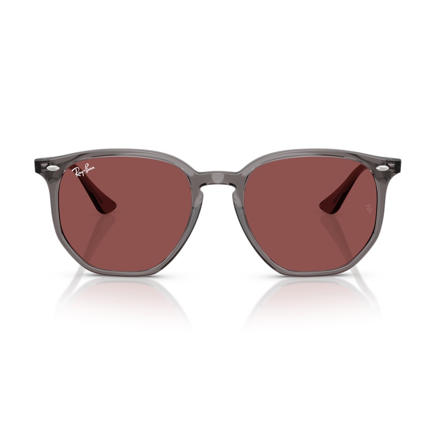 Ray-Ban RB 4306 687375 54 Unisex Geometrik Gri Kemik Güneş Gözlüğü