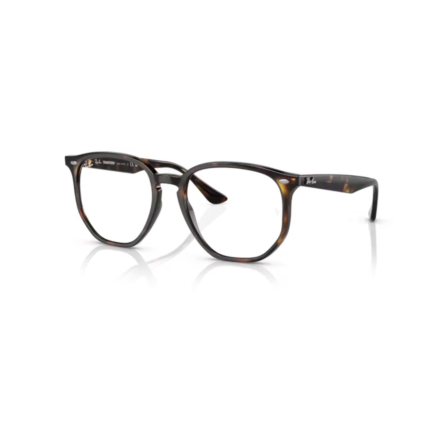 Ray-Ban RB 4306 710M1 54  Photochromic Unisex Geometrik Kırçıllı Kahverengi Kemik Güneş Gözlüğü