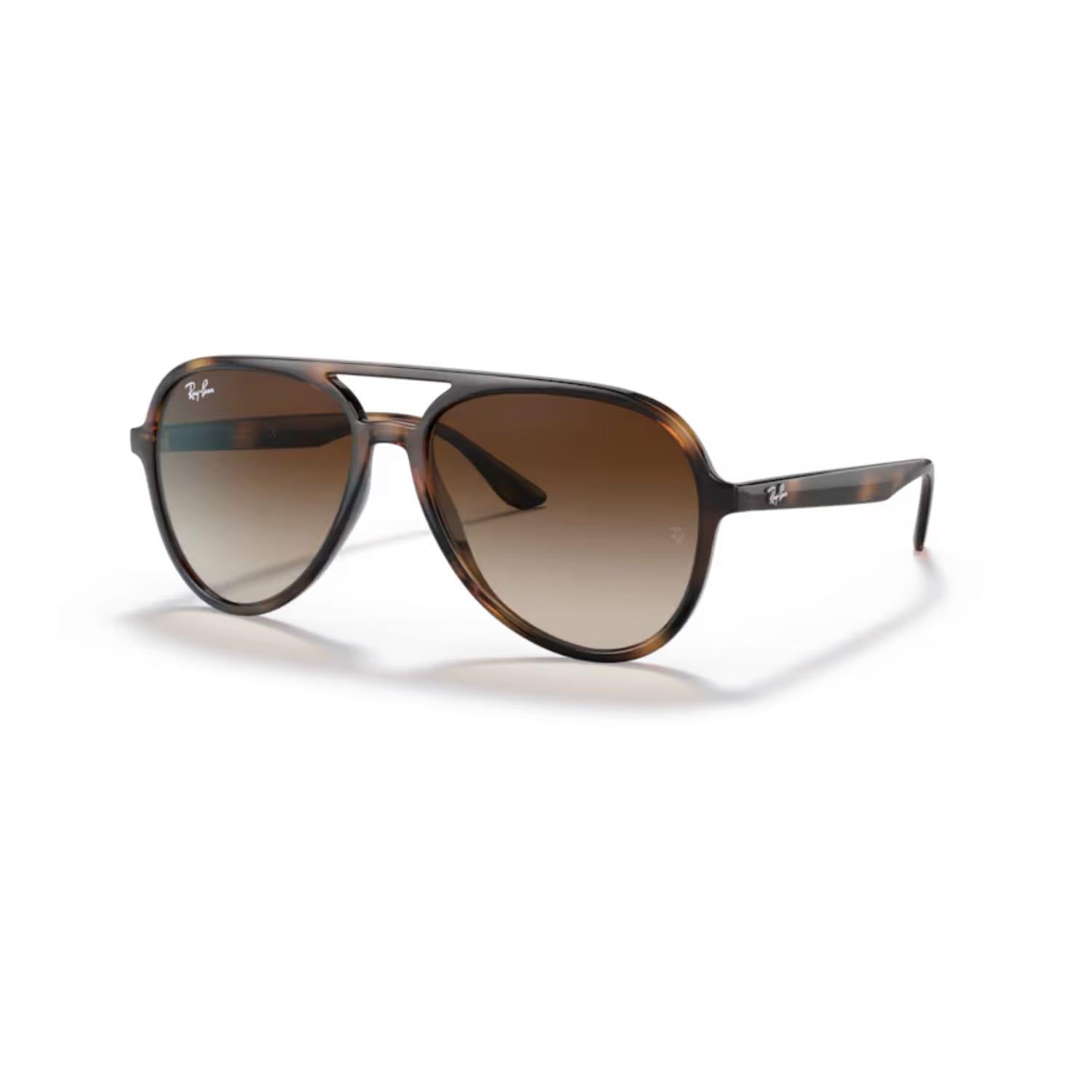 Ray Ban RB 4376 71013 57 Unisex Pilot Kırçıllı Kahverengi Kemik Güneş Gözlüğü