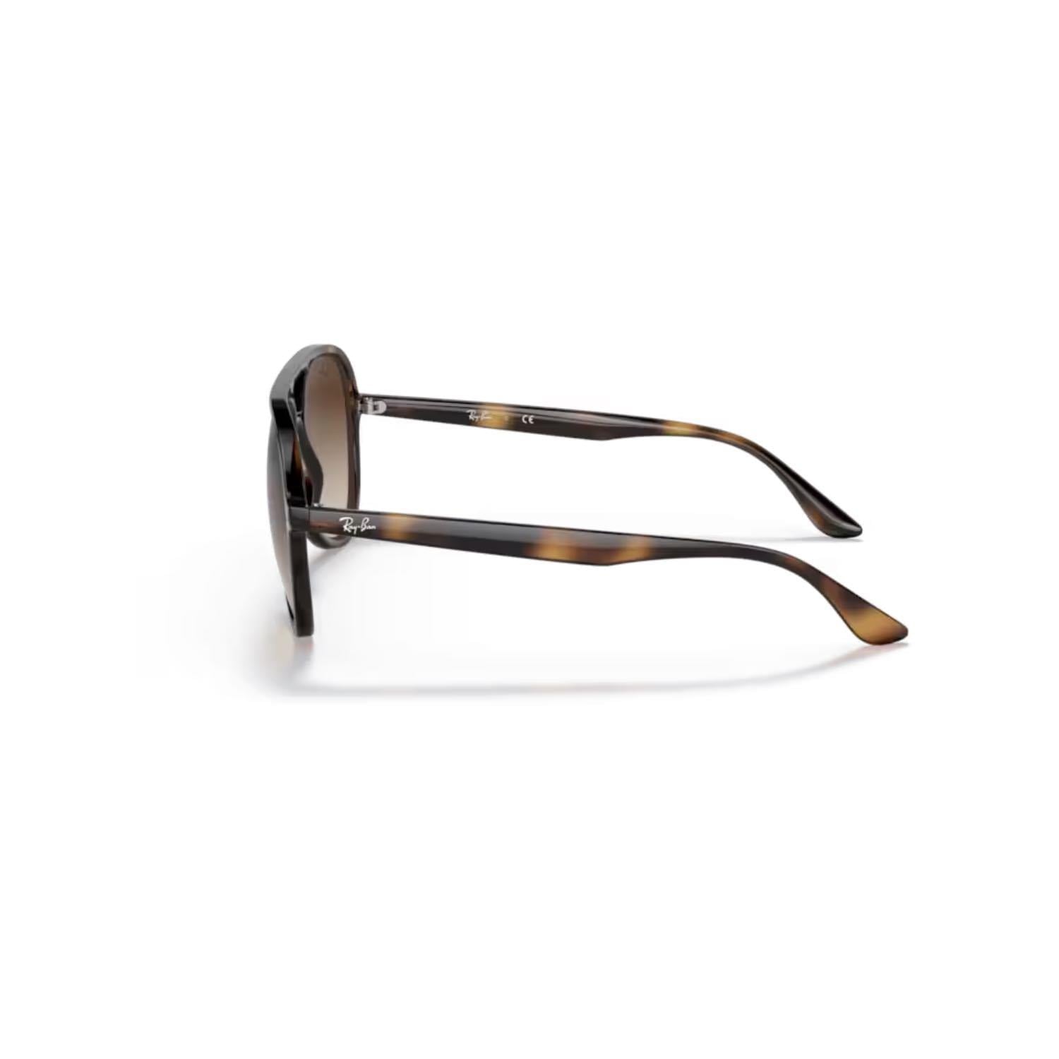 Ray Ban RB 4376 71013 57 Unisex Pilot Kırçıllı Kahverengi Kemik Güneş Gözlüğü