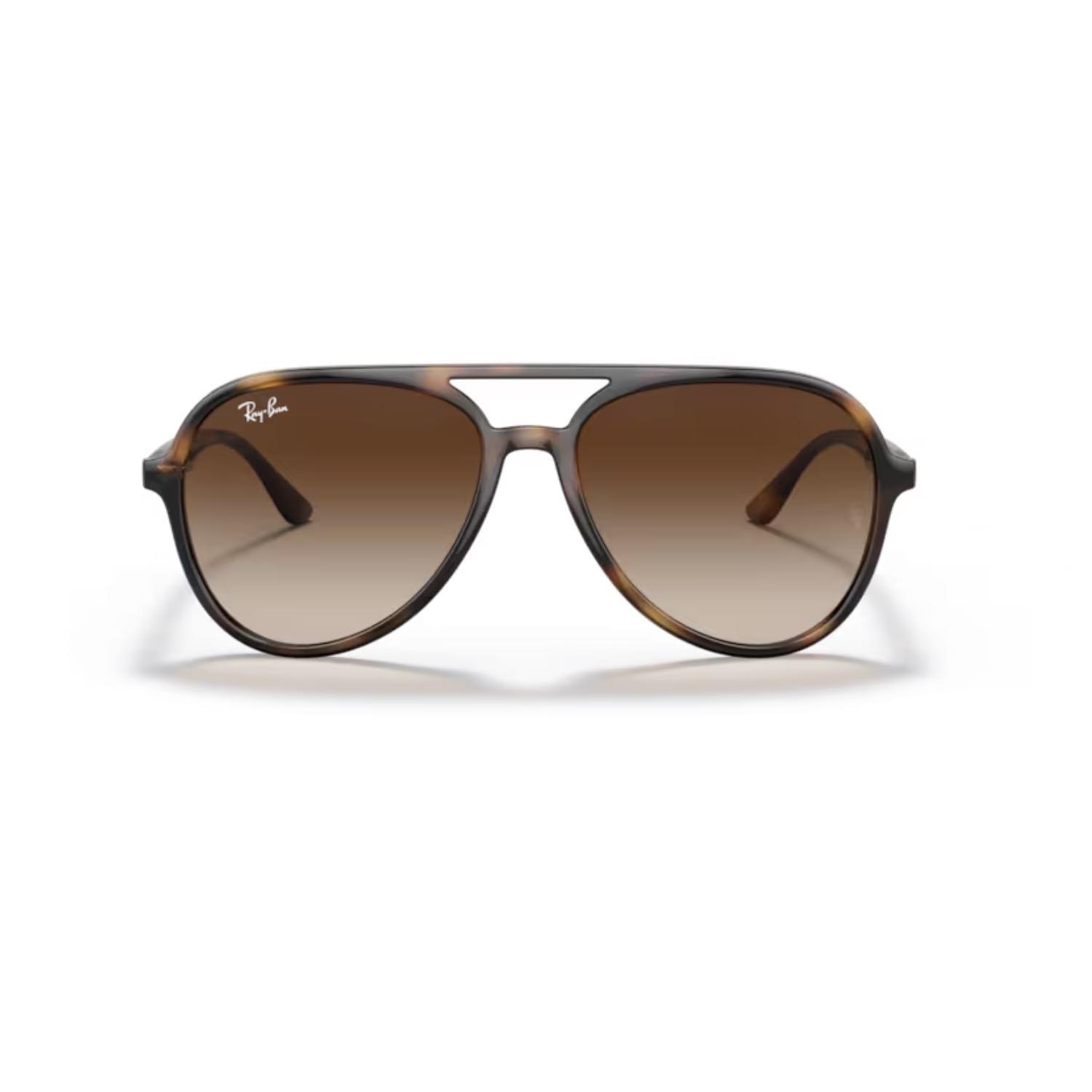 Ray Ban RB 4376 71013 57 Unisex Pilot Kırçıllı Kahverengi Kemik Güneş Gözlüğü