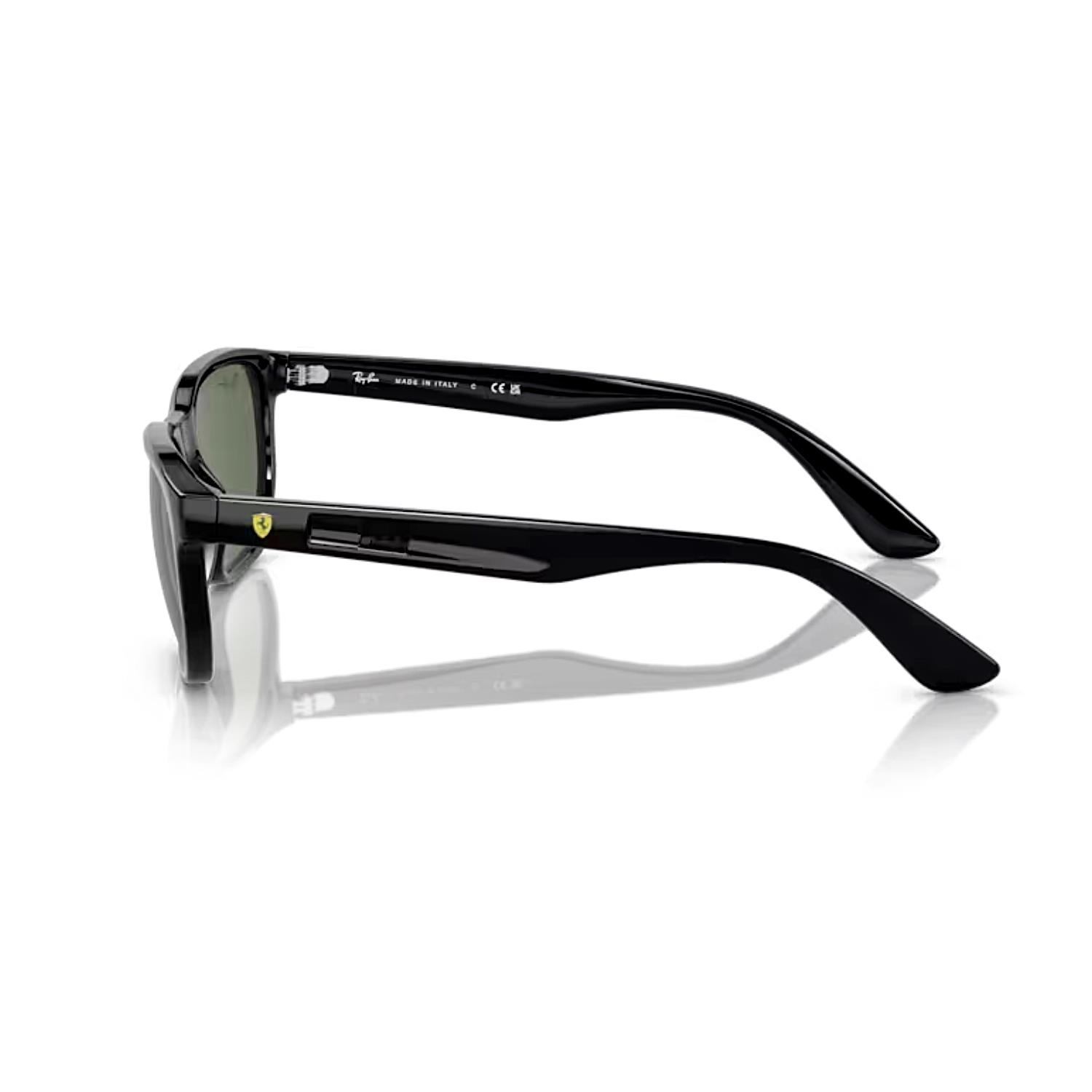 Ray-Ban RB 4404M F68371 57 Scuderia Ferrari Erkek Siyah Kemik Güneş Gözlüğü
