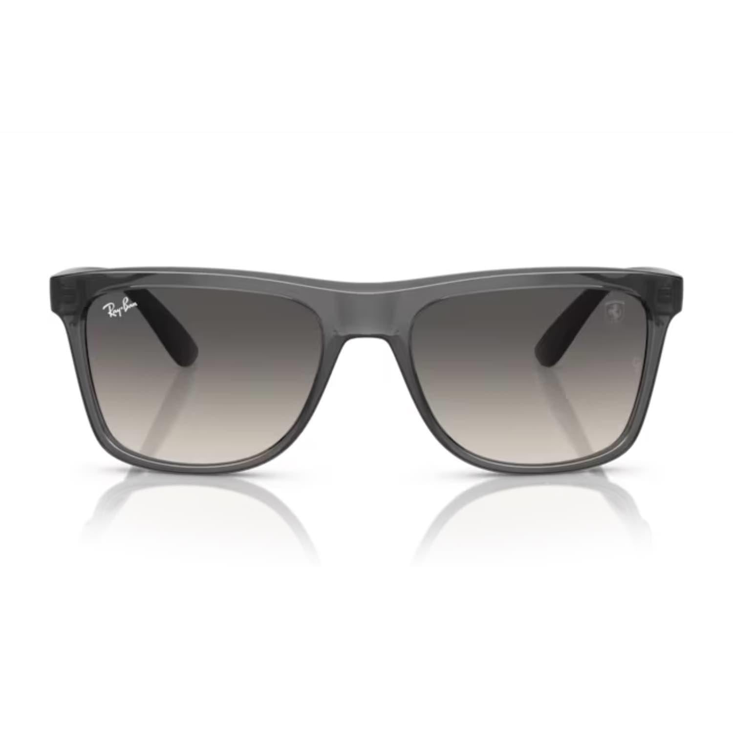 Ray-Ban RB 4413M F69111 57 Scuderia Ferrarii Unisex Oval Şeffaf Gri Kemik Güneş Gözlüğü