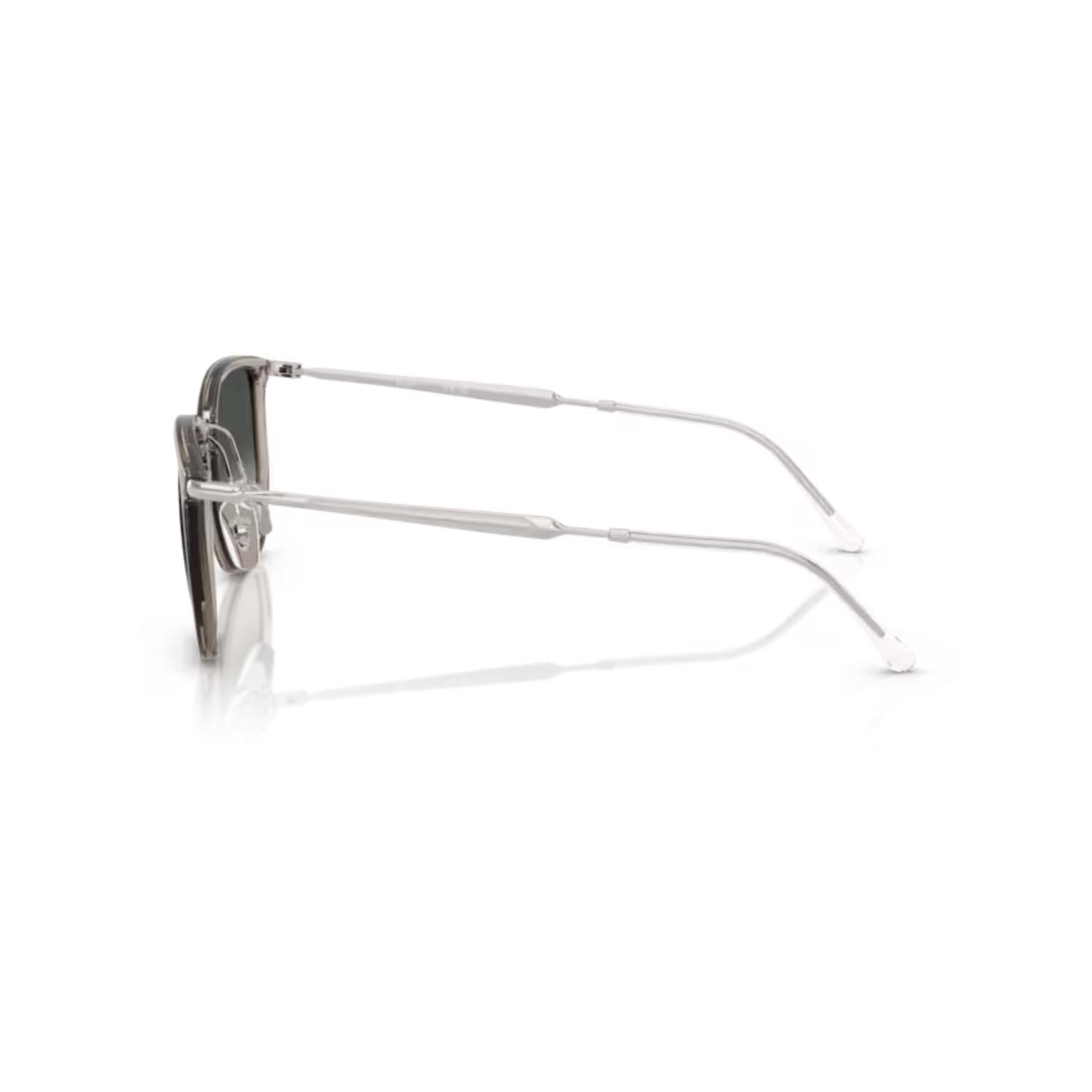 Ray-Ban RB 4451 680271 53 Unisex Geometrik Şeffaf Gri Kombine Kemik Güneş Gözlüğü