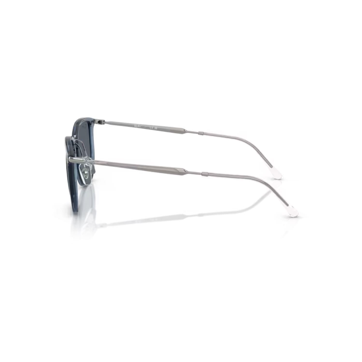 Ray-Ban RB 4451 6803R5 53 Unisex Geometrik Şeffaf Mavi Kombine Güneş Gözlüğü