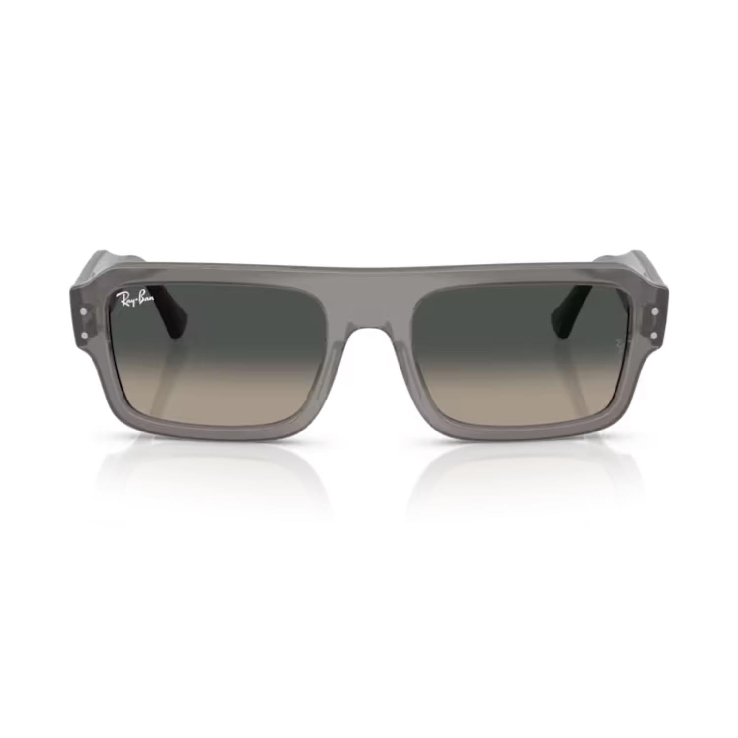 Ray-Ban RB 4454 680571 56 Unisex Dikdörtgen Şeffaf Kemik Güneş Gözlüğü