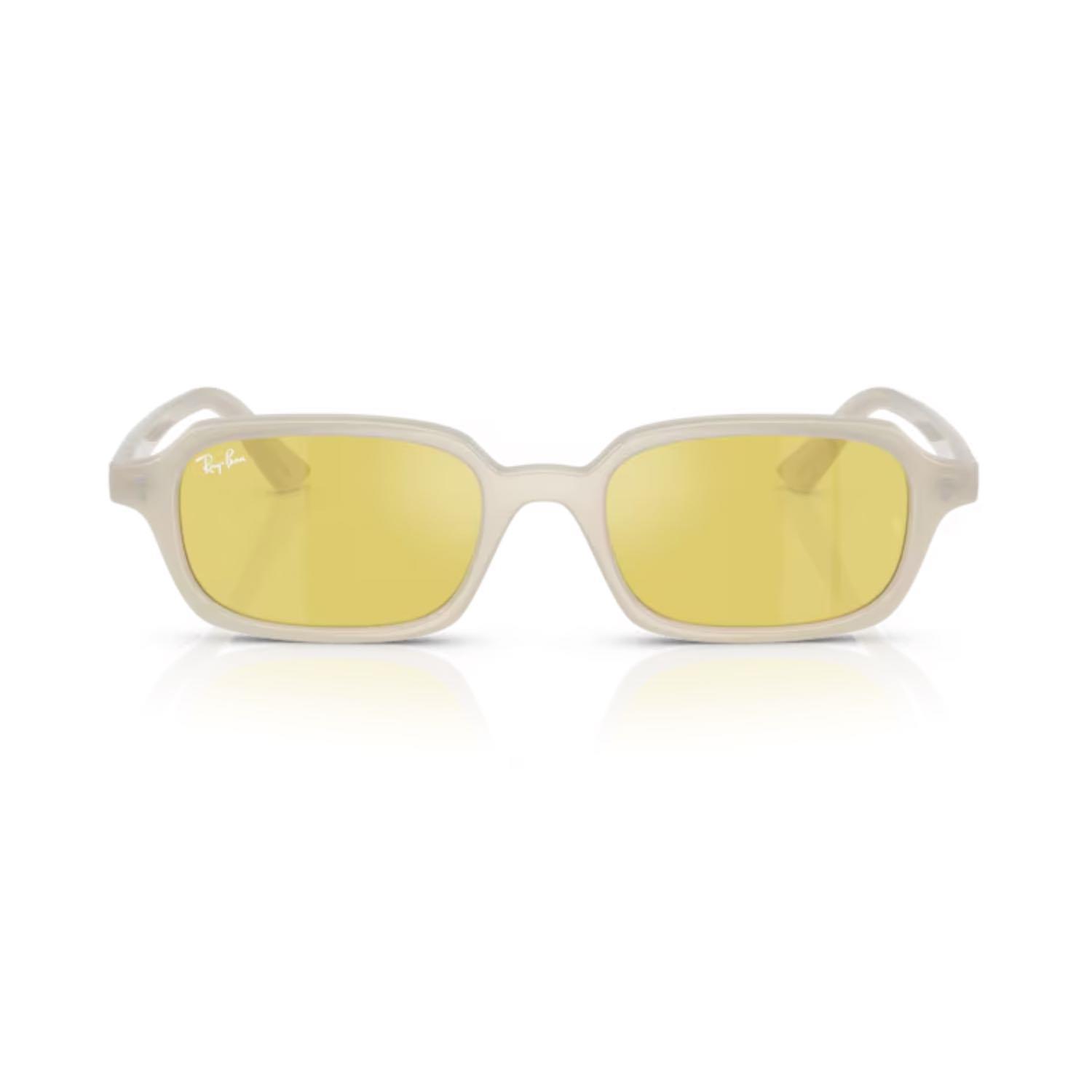 Ray-Ban RB 4455 68086D 49 Aynalı Zuri Unisex Beyaz Yastık Kemik Güneş Gözlüğü