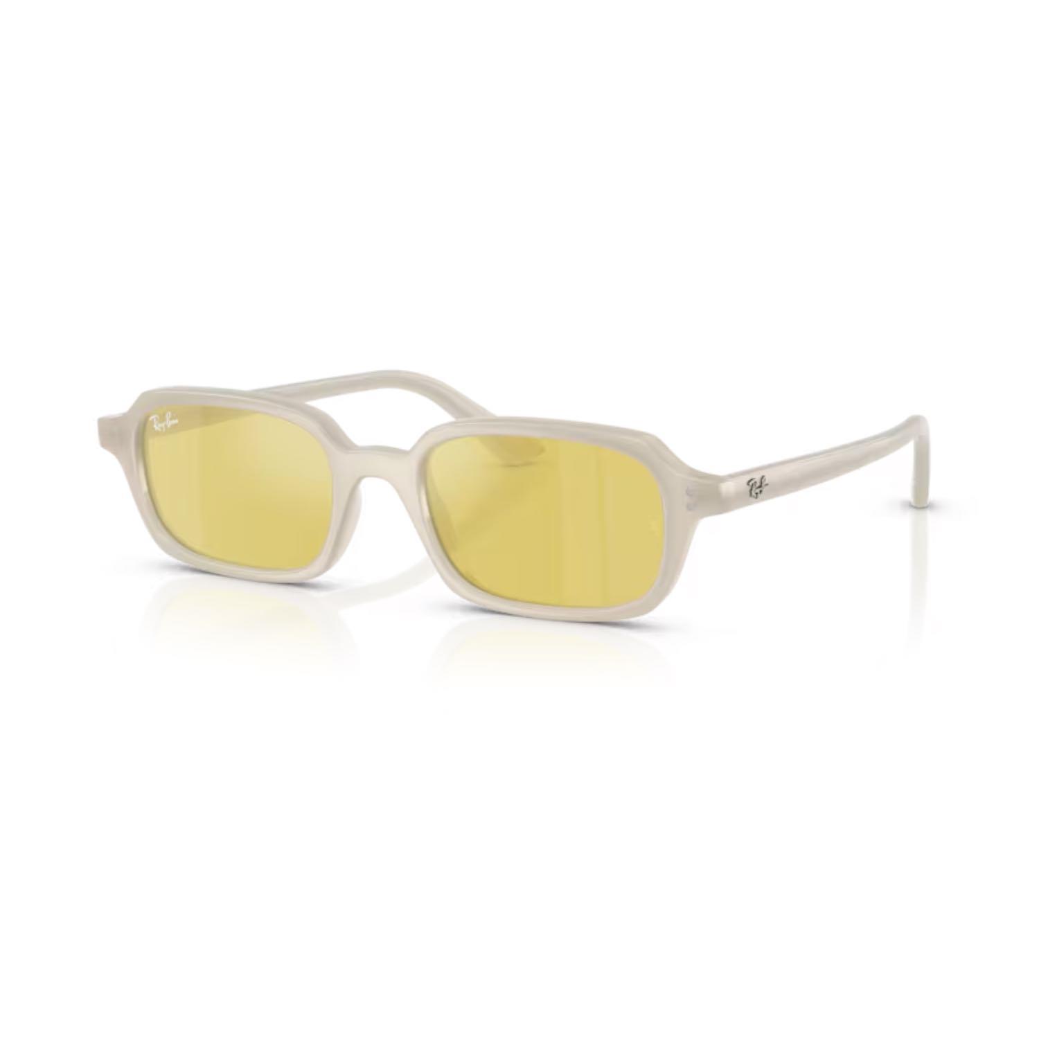 Ray-Ban RB 4455 68086D 49 Aynalı Zuri Unisex Beyaz Yastık Kemik Güneş Gözlüğü