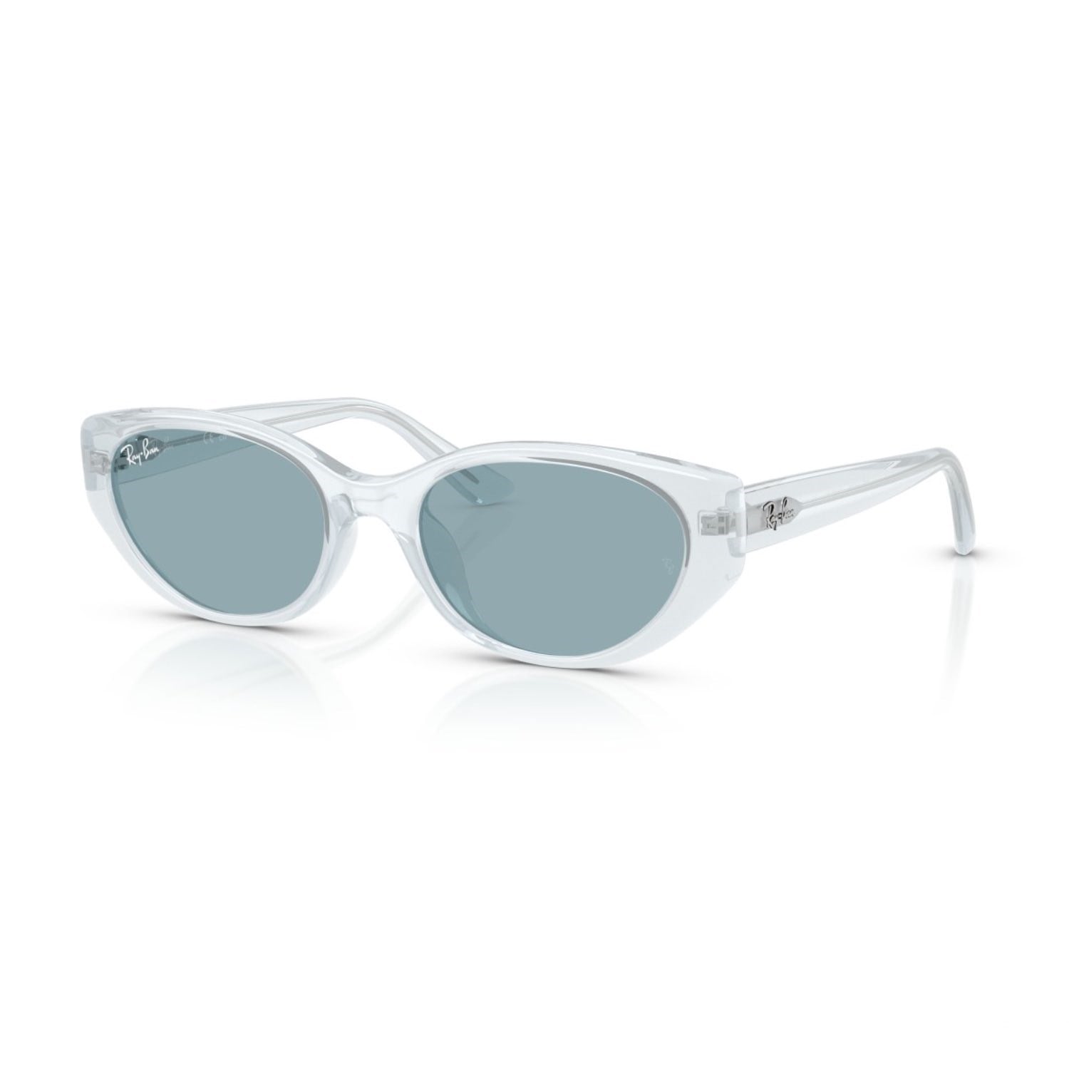 Ray-Ban RB 4457D 687280 55 Unisex Yastık Şeffaf Kemik Güneş Gözlüğü