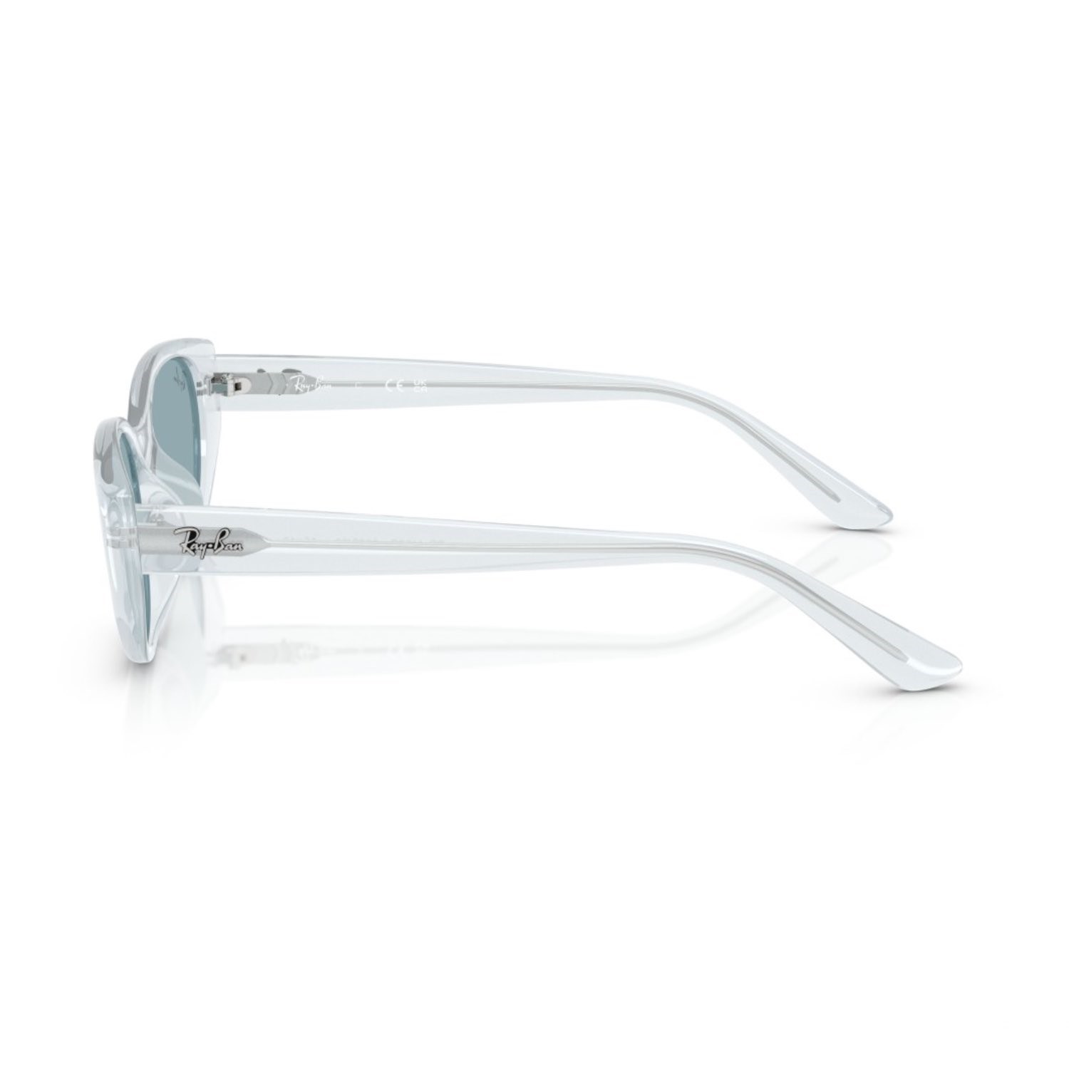 Ray-Ban RB 4457D 687280 55 Unisex Yastık Şeffaf Kemik Güneş Gözlüğü