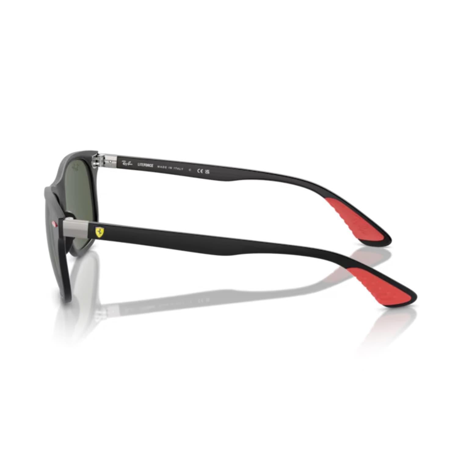 Ray-Ban RB 4607M F60271 55 Scuderia Ferrari Unisex Oval Siyah Kemik Güneş Gözlüğü