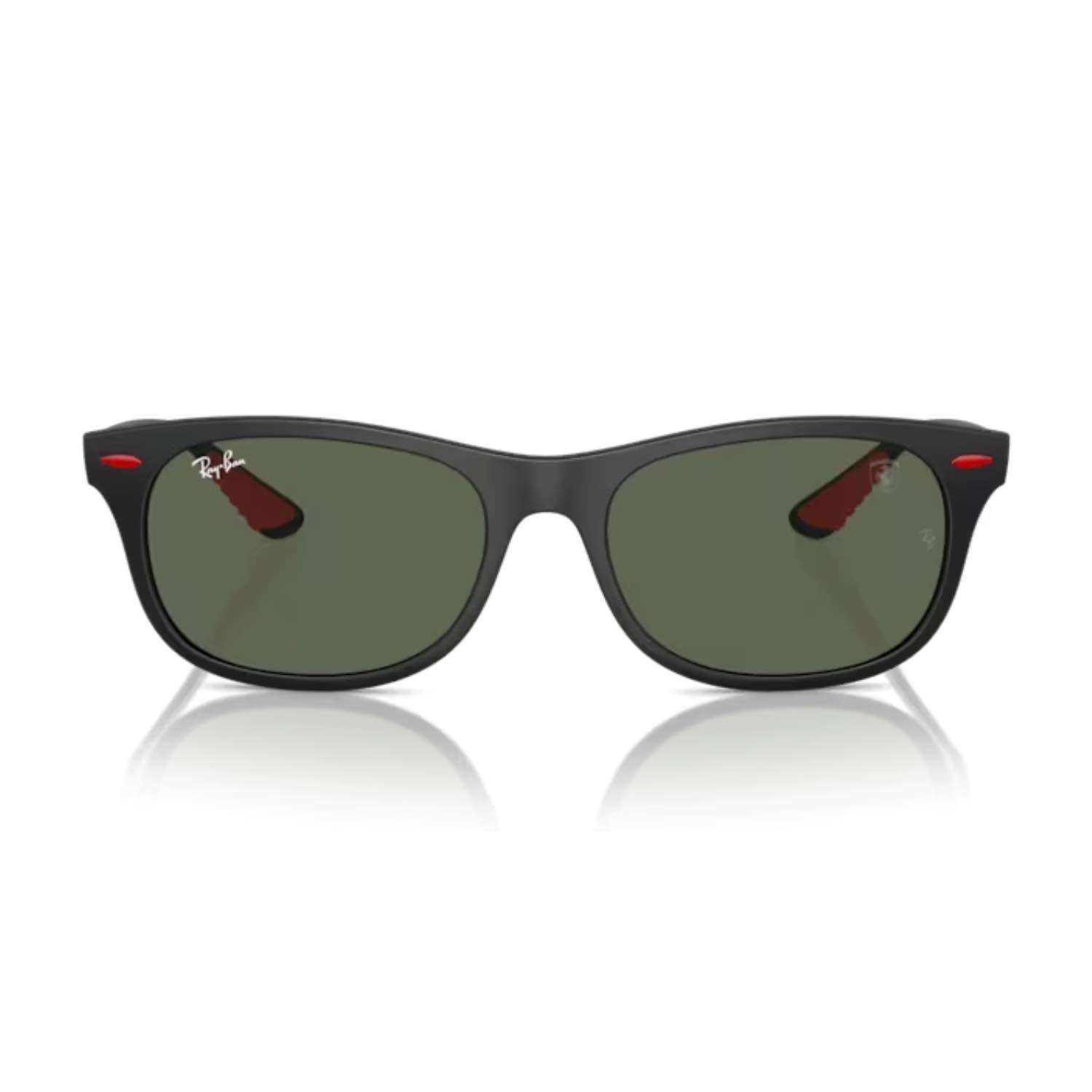 Ray-Ban RB 4607M F60271 55 Scuderia Ferrari Unisex Oval Siyah Kemik Güneş Gözlüğü