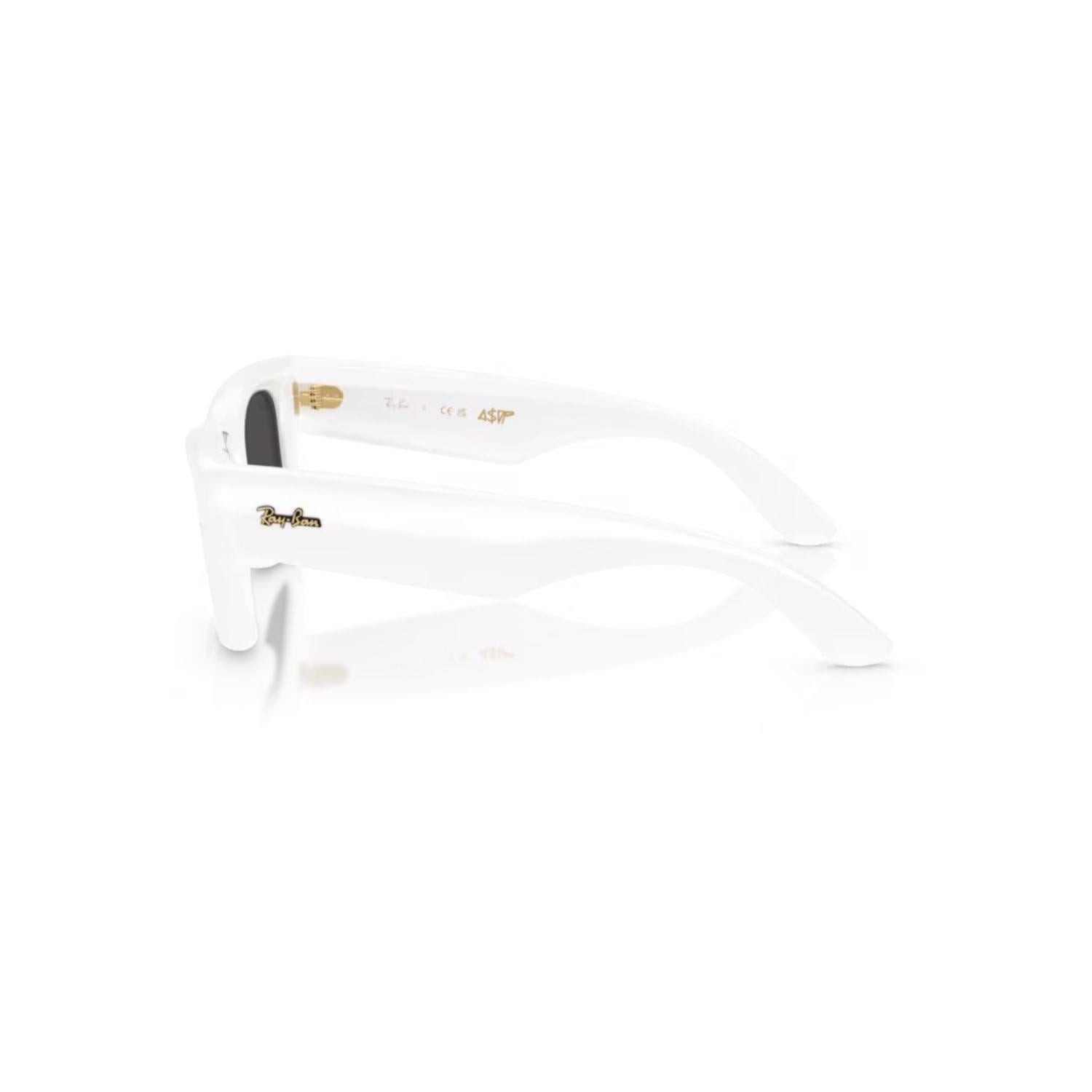 Ray-Ban RB 4940 67187 50 Wayfarer Puffer A$AP ROCKY Unisex Kare Beyaz Kemik Güneş Gözlüğü