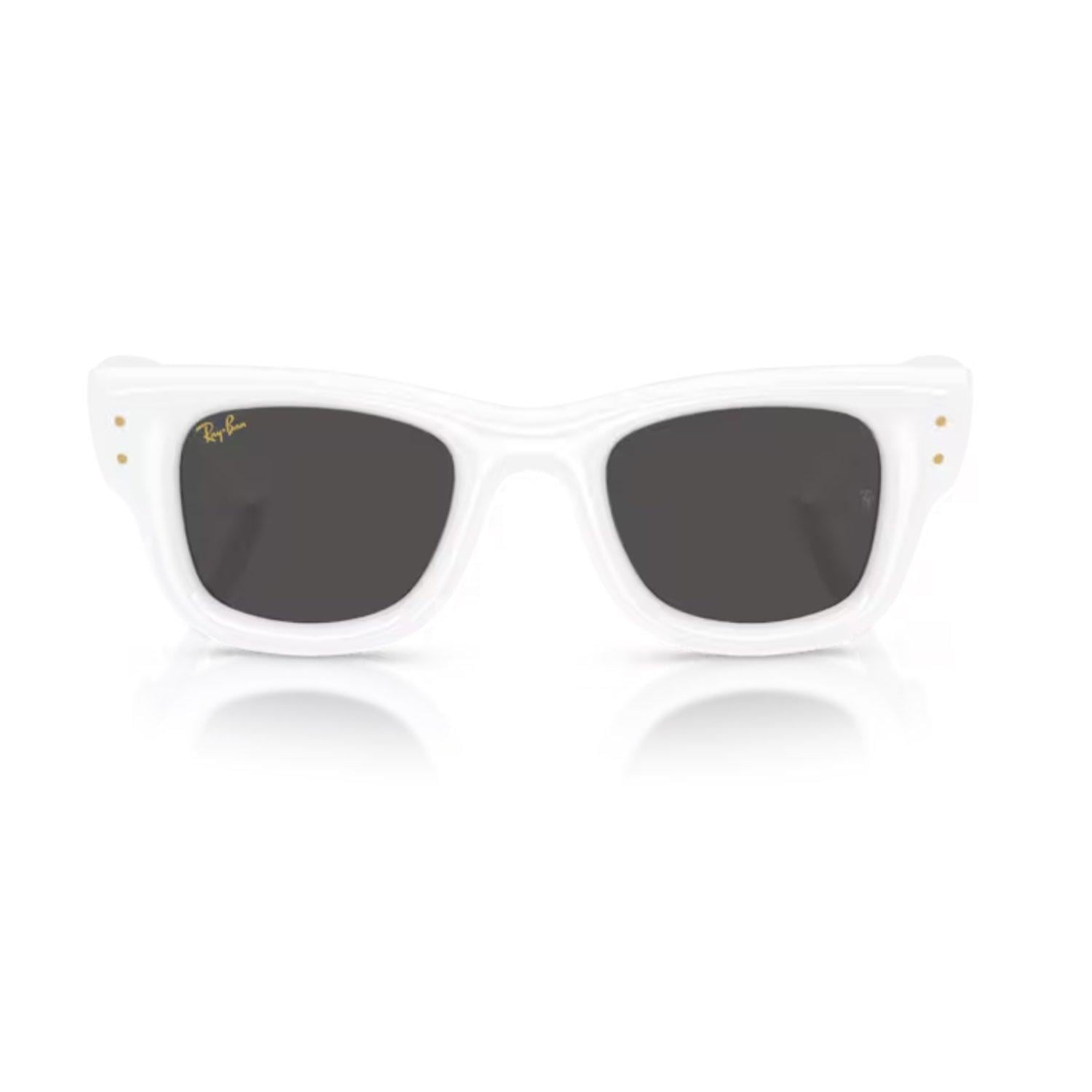 Ray-Ban RB 4940 67187 50 Wayfarer Puffer A$AP ROCKY Unisex Kare Beyaz Kemik Güneş Gözlüğü