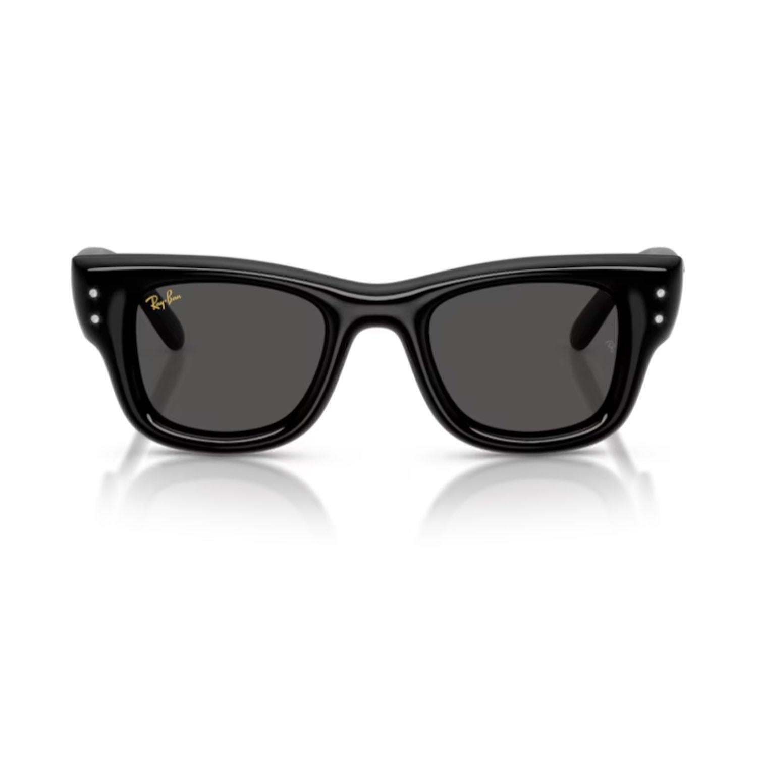 Ray-Ban RB 4940B 686487 47 Wayfarer puffer Unisex Kare Siyah Kemik Güneş Gözlüğü