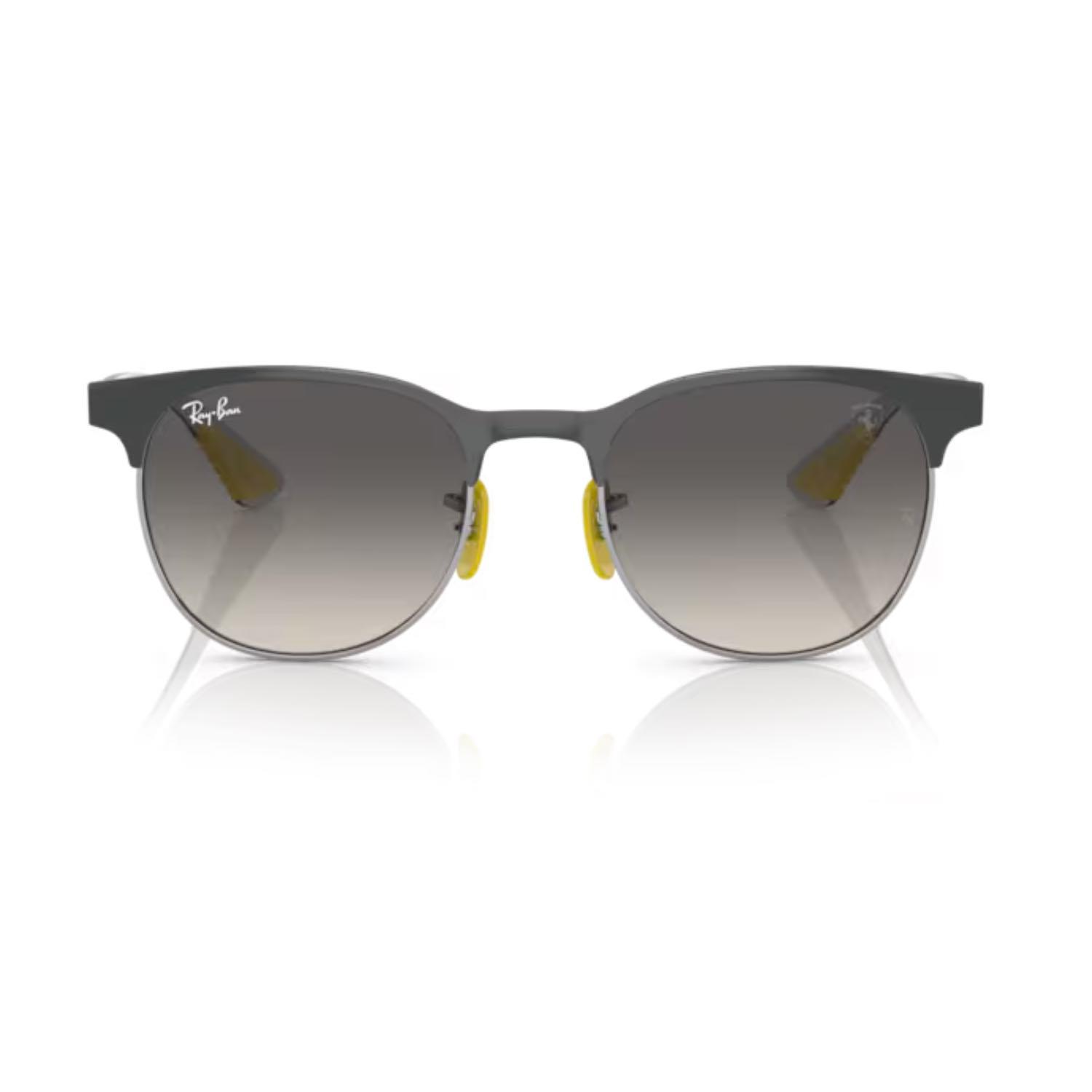 Ray-Ban RB 8327M F08011 53 Unisex Oval Gri Metal Güneş Gözlüğü