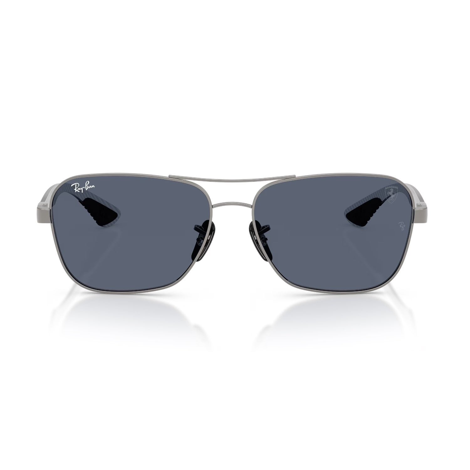 Ray-Ban RB 8336M F11687 58 Scuderia Ferrari Erkek Gun Metal Geometrik Metal Güneş Gözlüğü