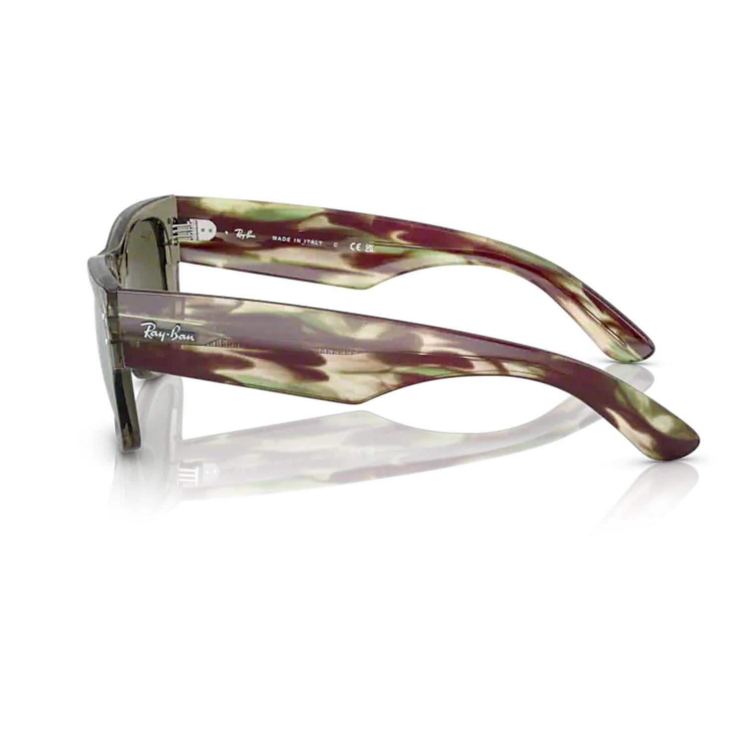 Ray-Ban RB 0840S 66355C 51 Mega Wayfarer Unisex Yeşil Kemik Güneş Gözlüğü