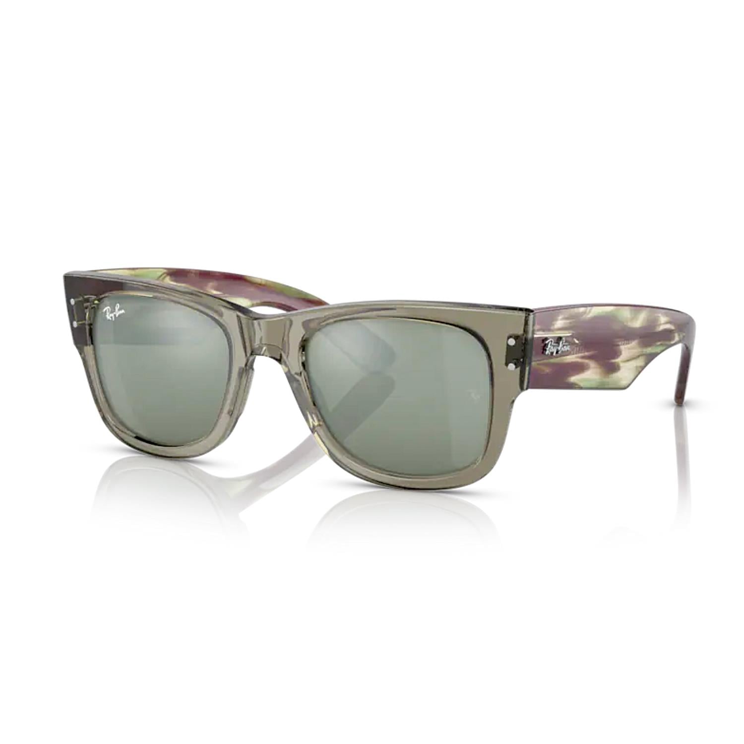 Ray-Ban RB 0840S 66355C 51 Mega Wayfarer Unisex Yeşil Kemik Güneş Gözlüğü