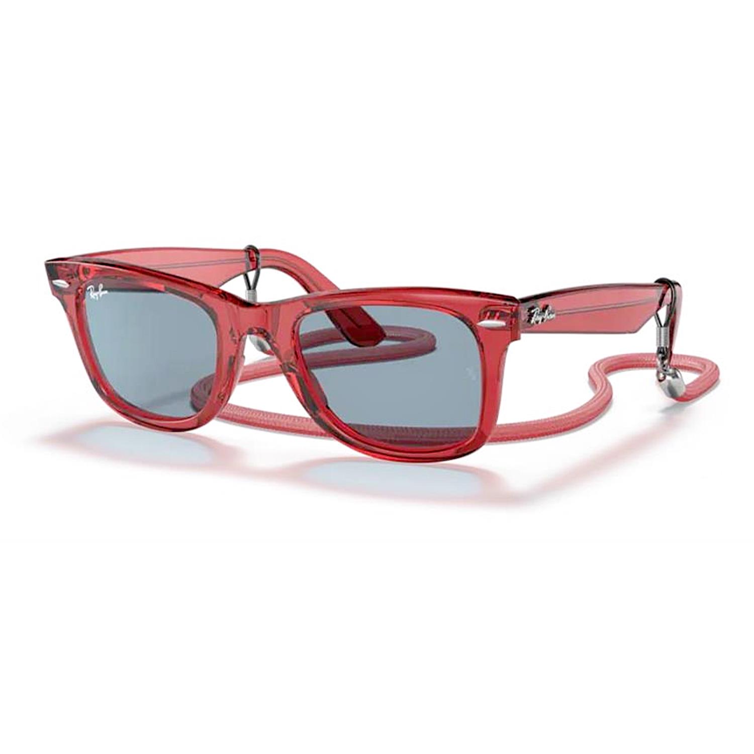 Ray-Ban RB 2140 661456 50 Wayfarer Unisex Kırmızı Kemik Güneş Gözlüğü