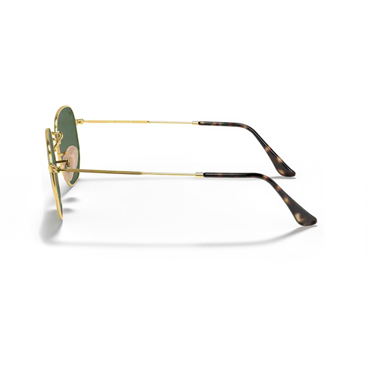 Ray-Ban RB 3548N 001 51 Unisex Gold Metal Geometrik Güneş Gözlüğü