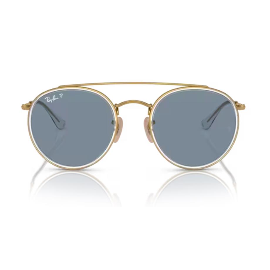 Ray-Ban RB 3647N 00102 51 Polarize Unisex Gold Metal Yuvarlak Güneş Gözlüğü