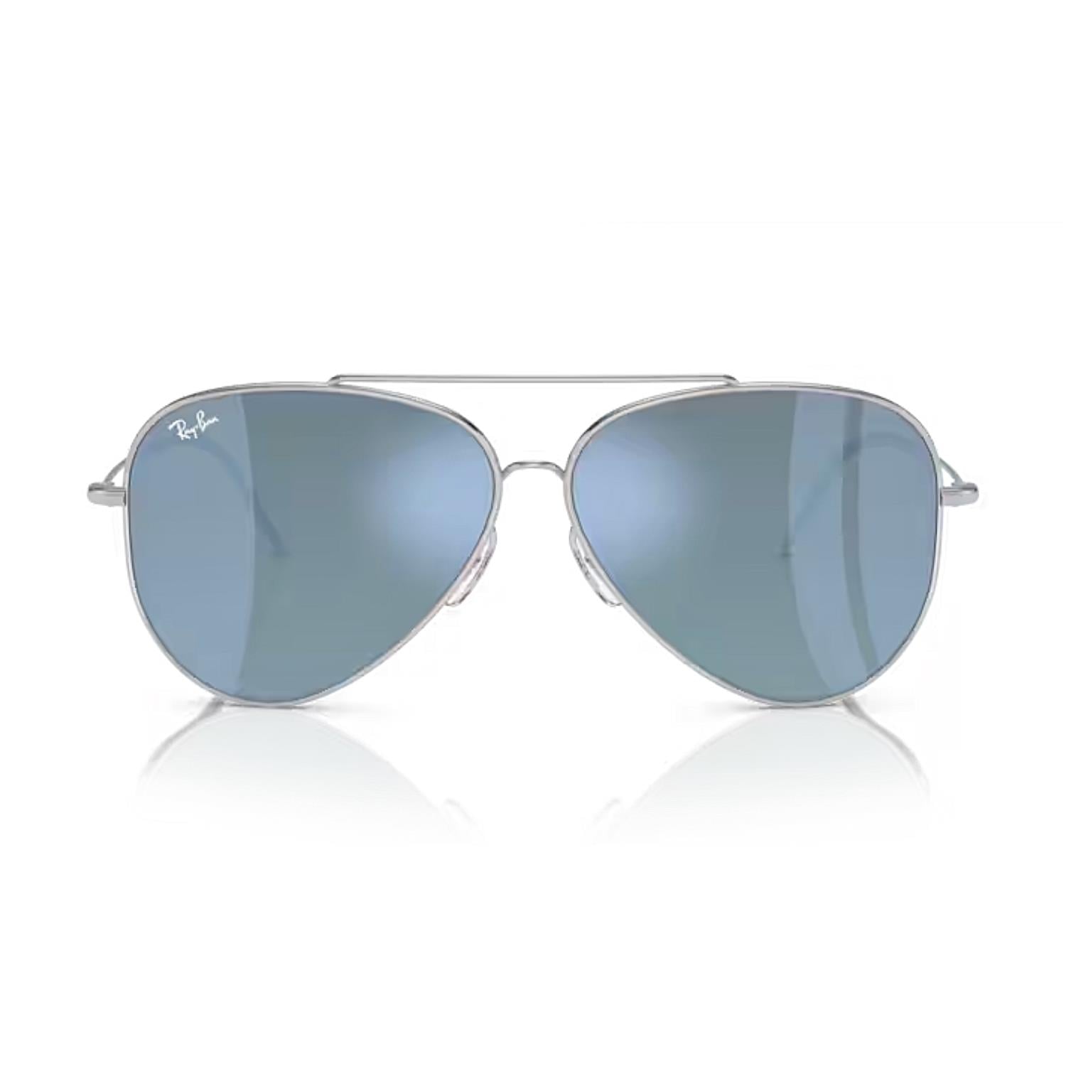 Ray-Ban RBR 0101S 003GA 59 Aviator Reverse Unisex Gümüş Aynalı Damla Güneş Gözlüğü