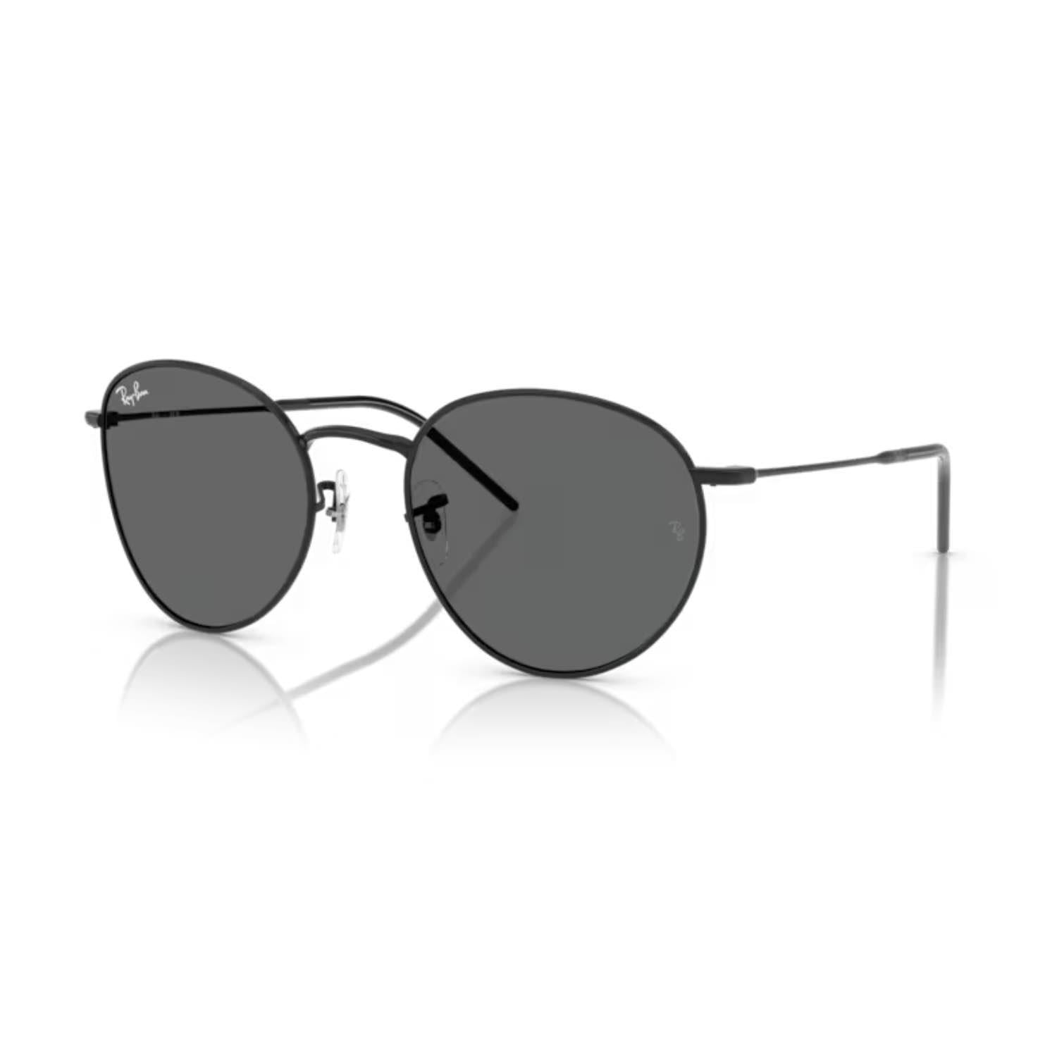 Ray-Ban RBR 0103S 002GR 53 Round Reverse Round Reverse Unisex Oval Siyah Metal Güneş Gözlüğü